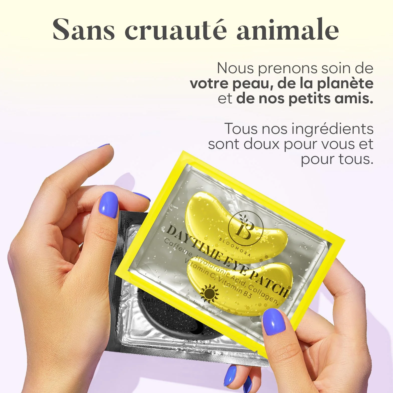 Patch Yeux Anti Cernes Caféine Collagène Acide Hyaluronique 30 Paires Hydratation Poches