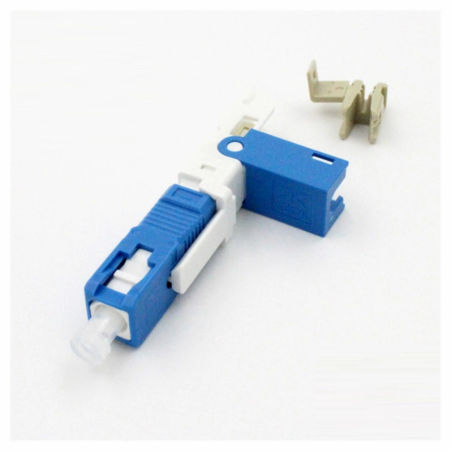 Adaptateur à Fibre Optique 50pcs KPYSC250P-CE FTTH SC Connecteur à Fibre Optique Optique SC PC FTTH Connecteur de Fibre Optique SC connecteur SC