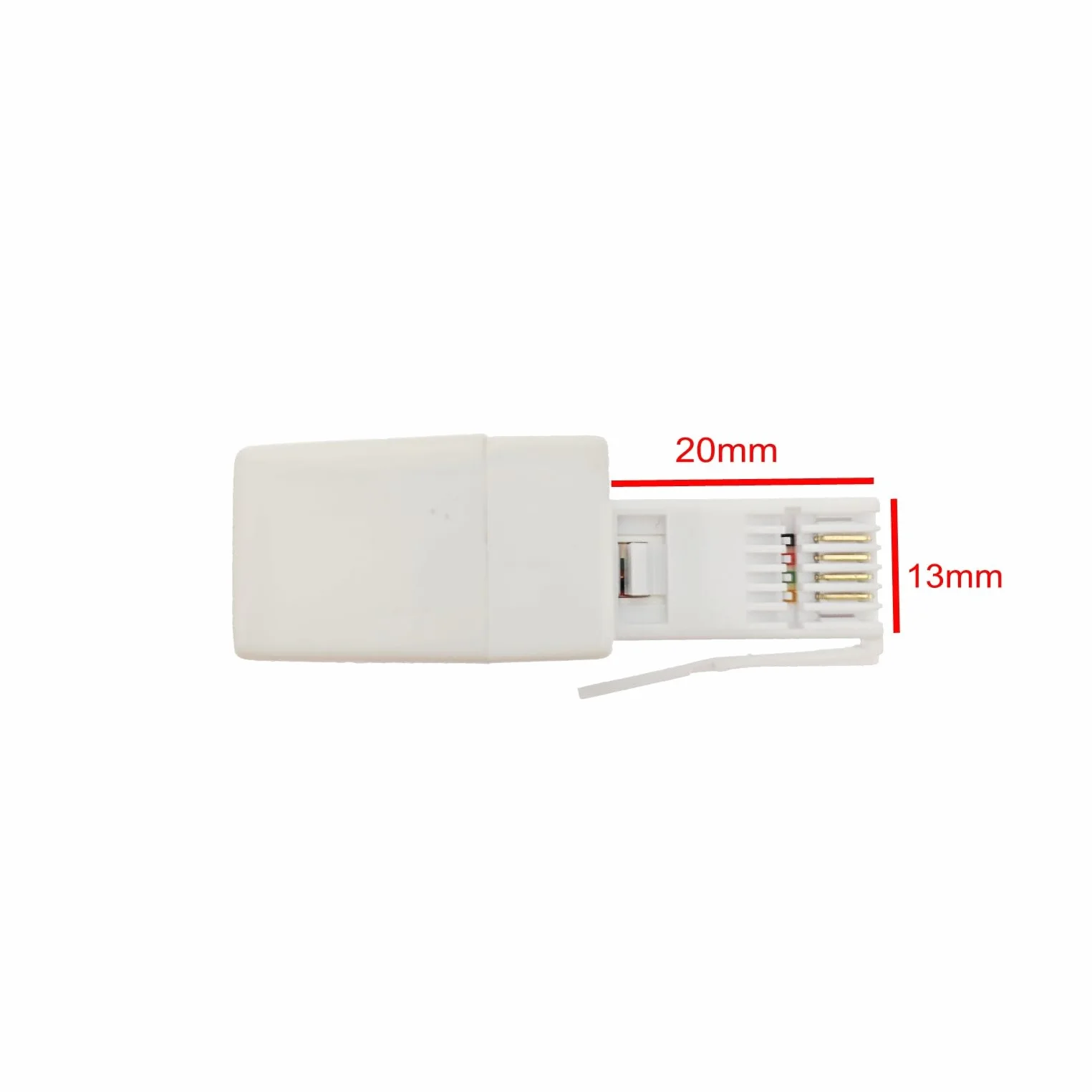 Adaptateur câble téléphonique RJ11 BT 6P4C femelle vers mâle répartiteur convertisseur extension coupleur