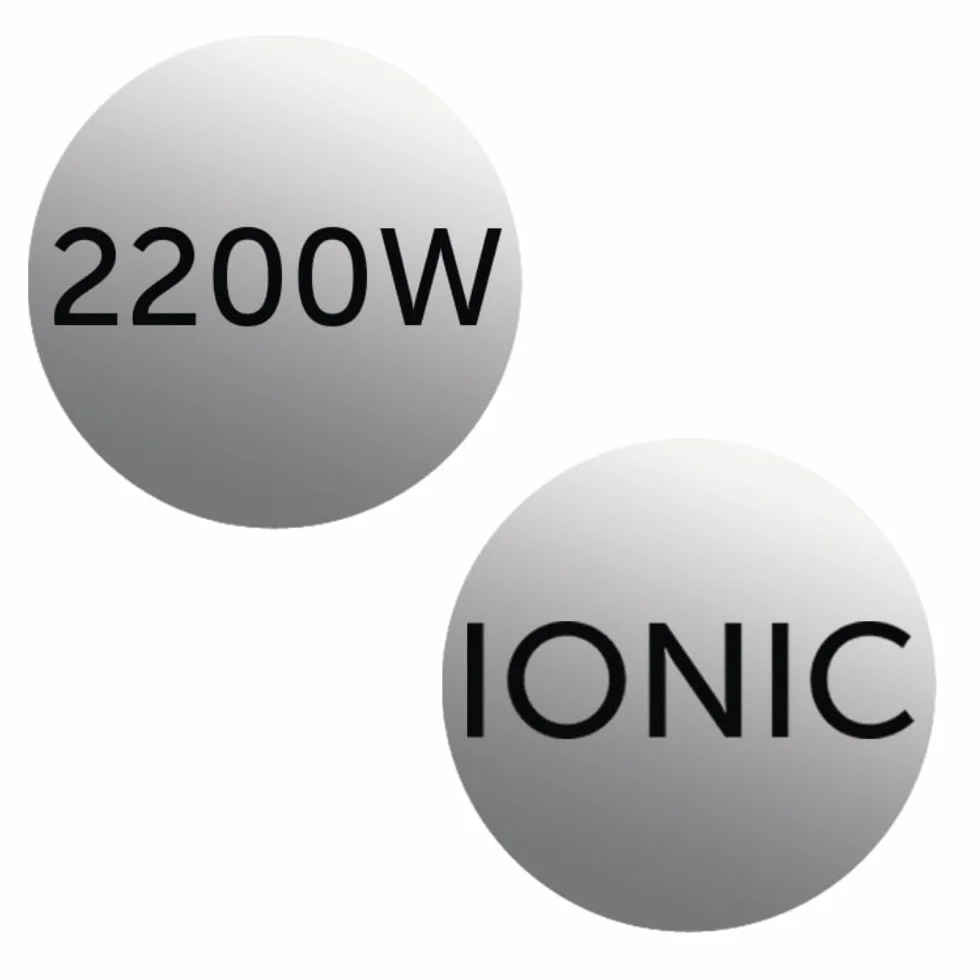 Remington Sèche-cheveux Ionique 2200W Noir D3198, 3 températures 2 vitesses, concentrateur diffuseur