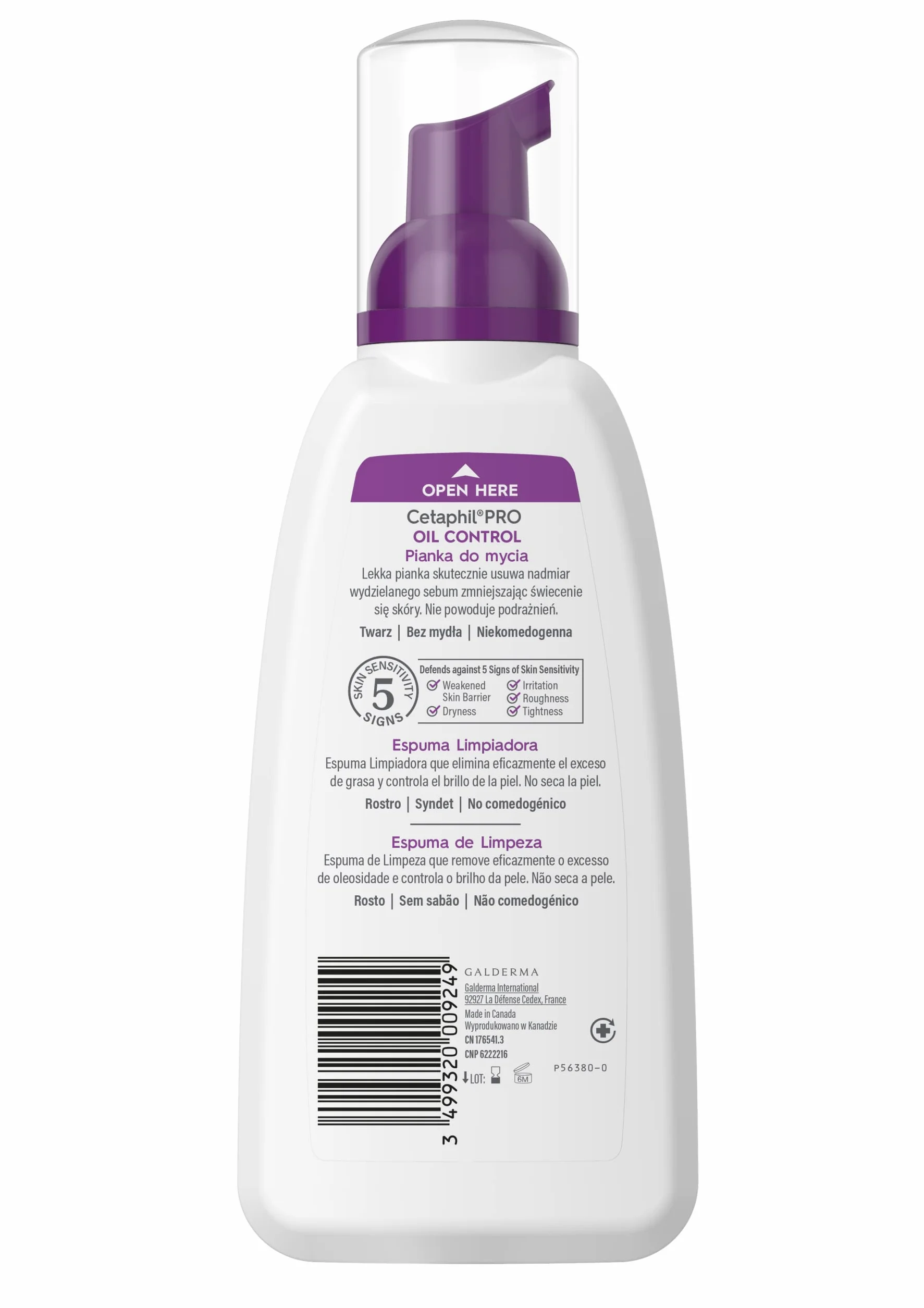 Cetaphil Pro Contrôle de l'huile Mousse de Nettoyage 236 ml