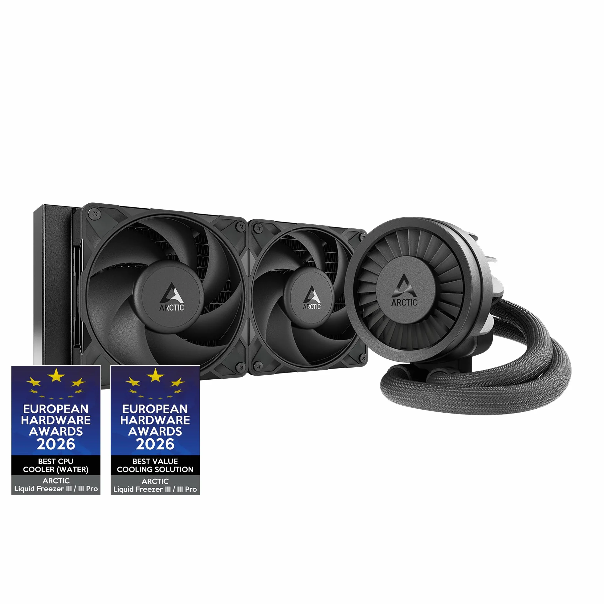 ARCTIC Liquid Freezer III Pro 240 - Refroidisseur CPU AIO 120 mm, Radiateur 38 mm, Pompe PWM, AMD AM5/AM4, Intel LGA1851/1700 - Noir