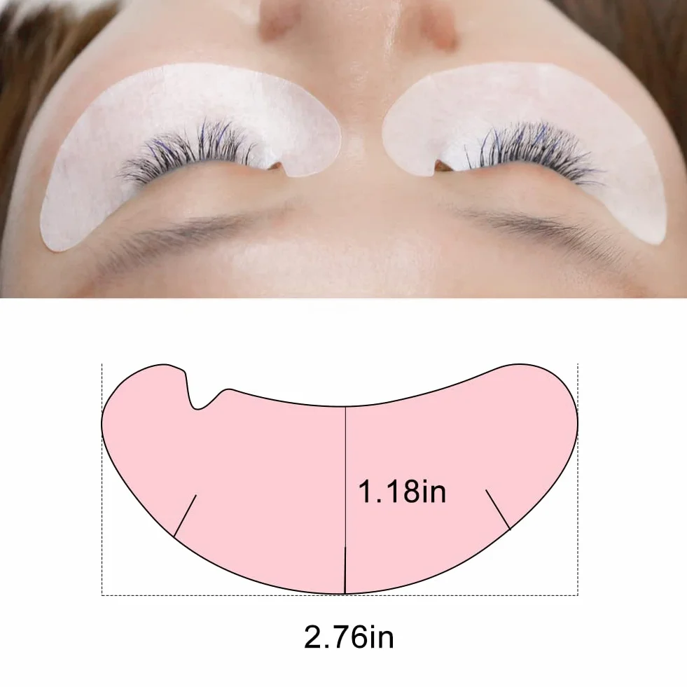 Lunamoon 50 Paire Patchs Pour Extensions de Cils Gel Non Pelucheux Yeux Pads Lash Lift