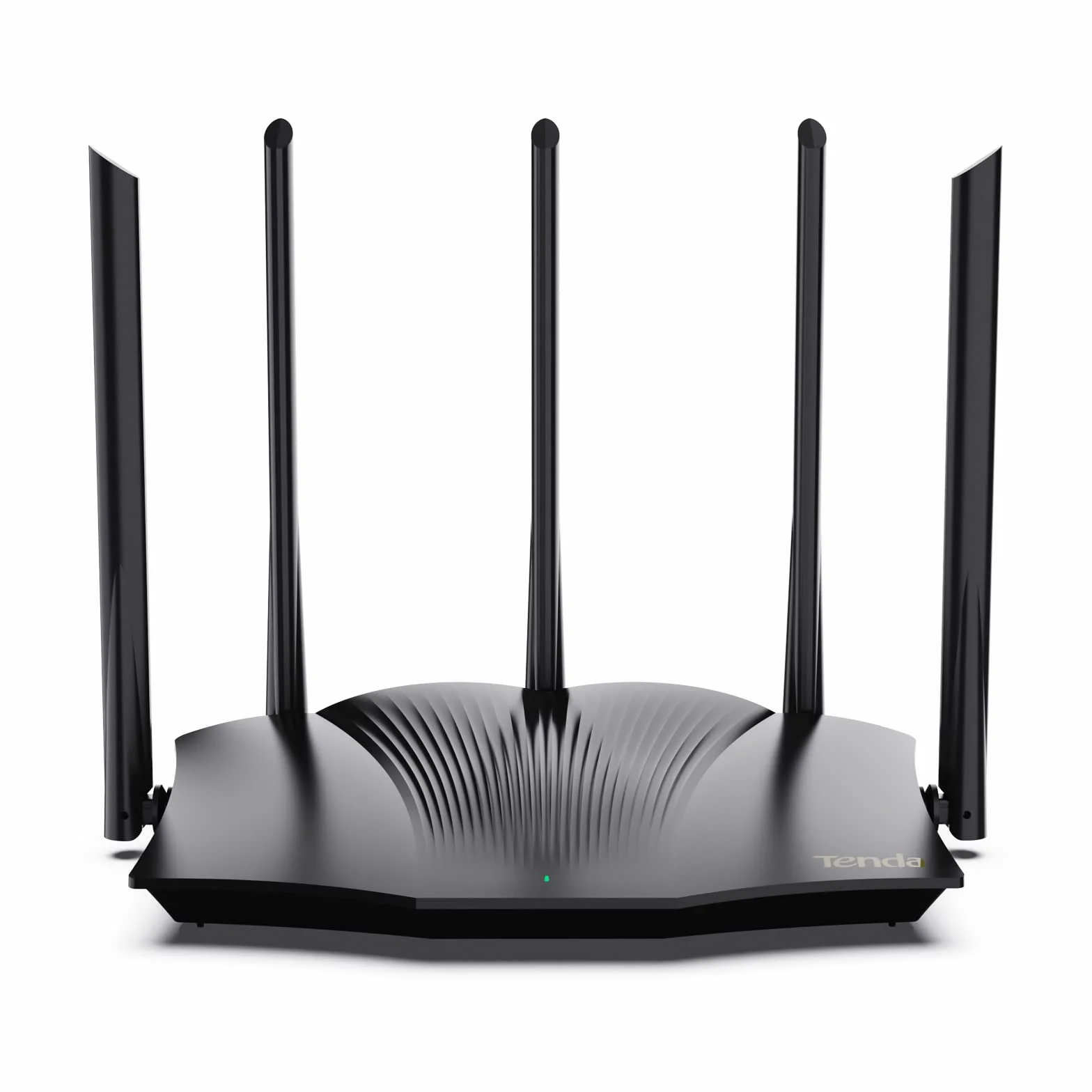 Tenda WiFi 6 AX3000 WiFi Routeur - Double Bande, 1 x WAN/3 Ports LAN, Gigabit 5 antennes de 6 dBi Routeur pour Jeux, Prend en Charge VPN WPA3 WPS OFDMA, MU-MIMO Mode Répéteur (RX12Pro)