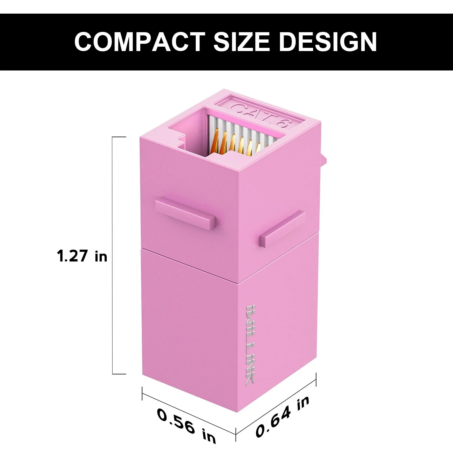 iwillink Lot de 25 coupleurs Keystone Cat6, femelle vers femelle Cat6 RJ45, coupleur Keystone UTP pour câble réseau Cat6/Cat5e/Cat5, rose