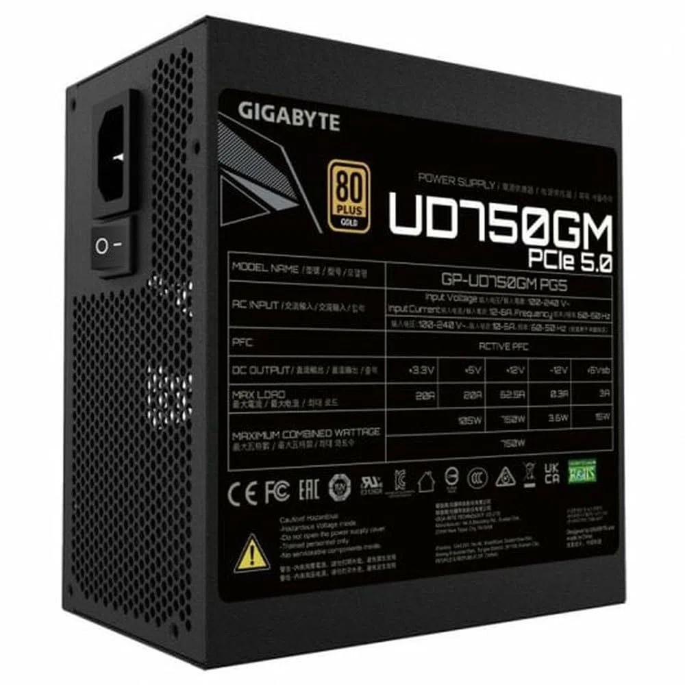 GIGABYTE 750W - GP-UD750GM PG5-80+ Gold