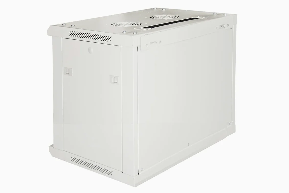 Armoire Rack 19" 6 unités murales (a) 370 x (L) 600 x (p) 450 Gris démonté Porte Verre