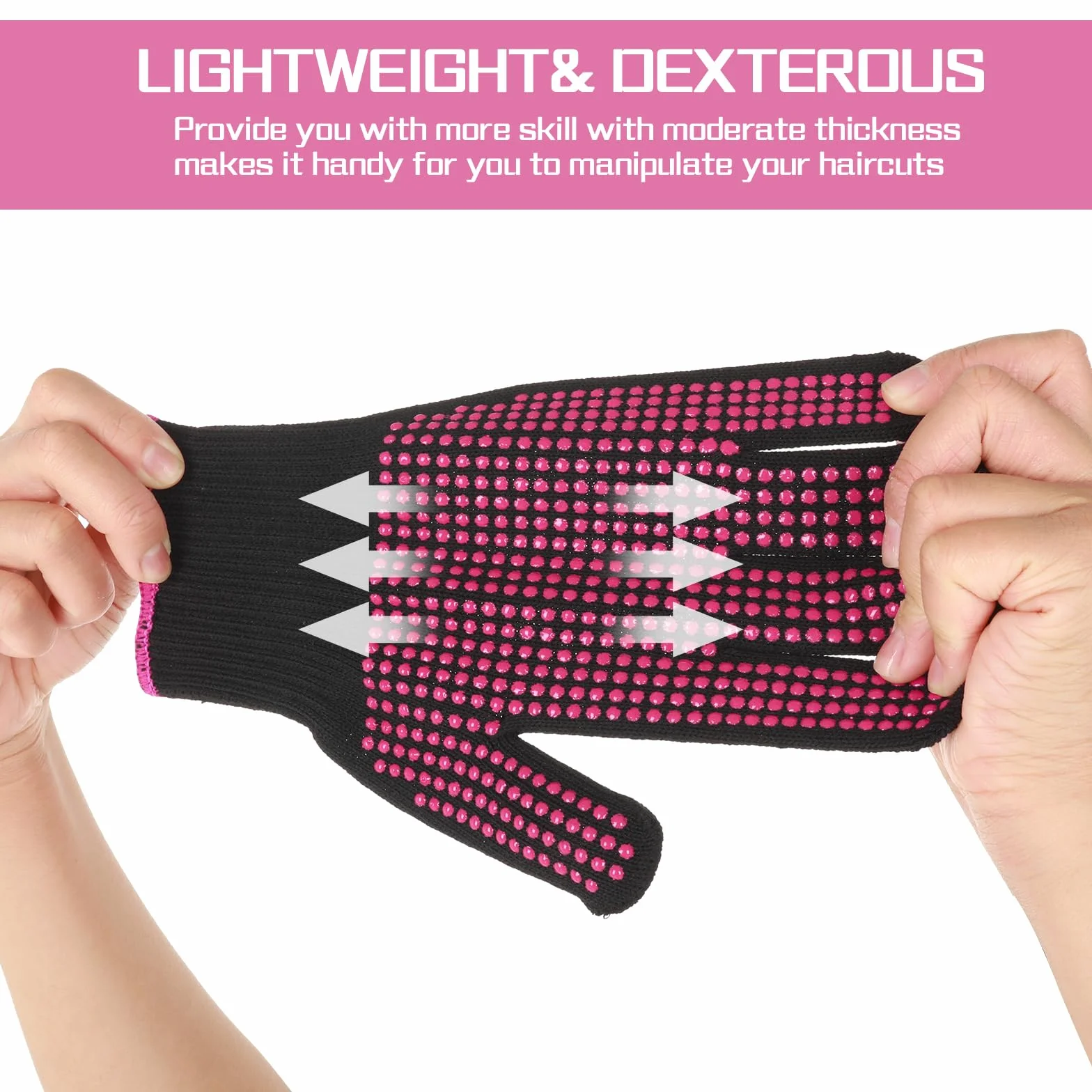 Dimeho Lot de 2 gants résistants à la chaleur pour coiffure