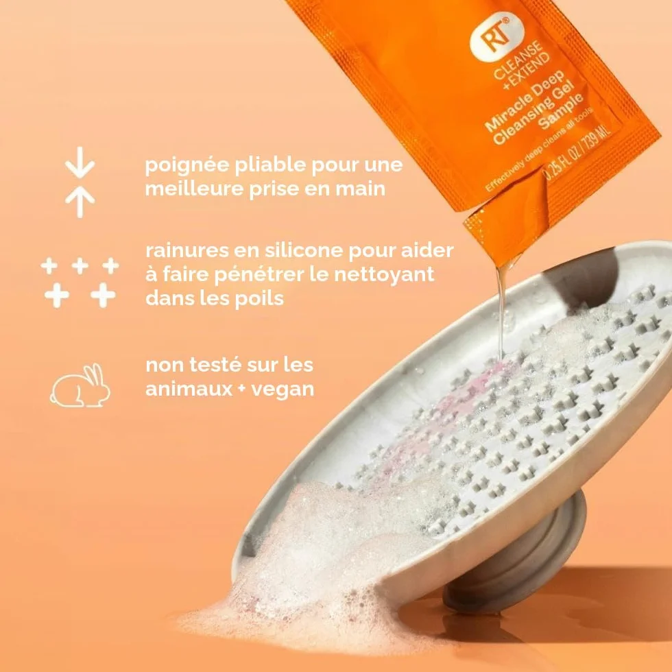 Real Techniques Palette de Nettoyage Gel Nettoyant Pinceaux Maquillage 8 Unité