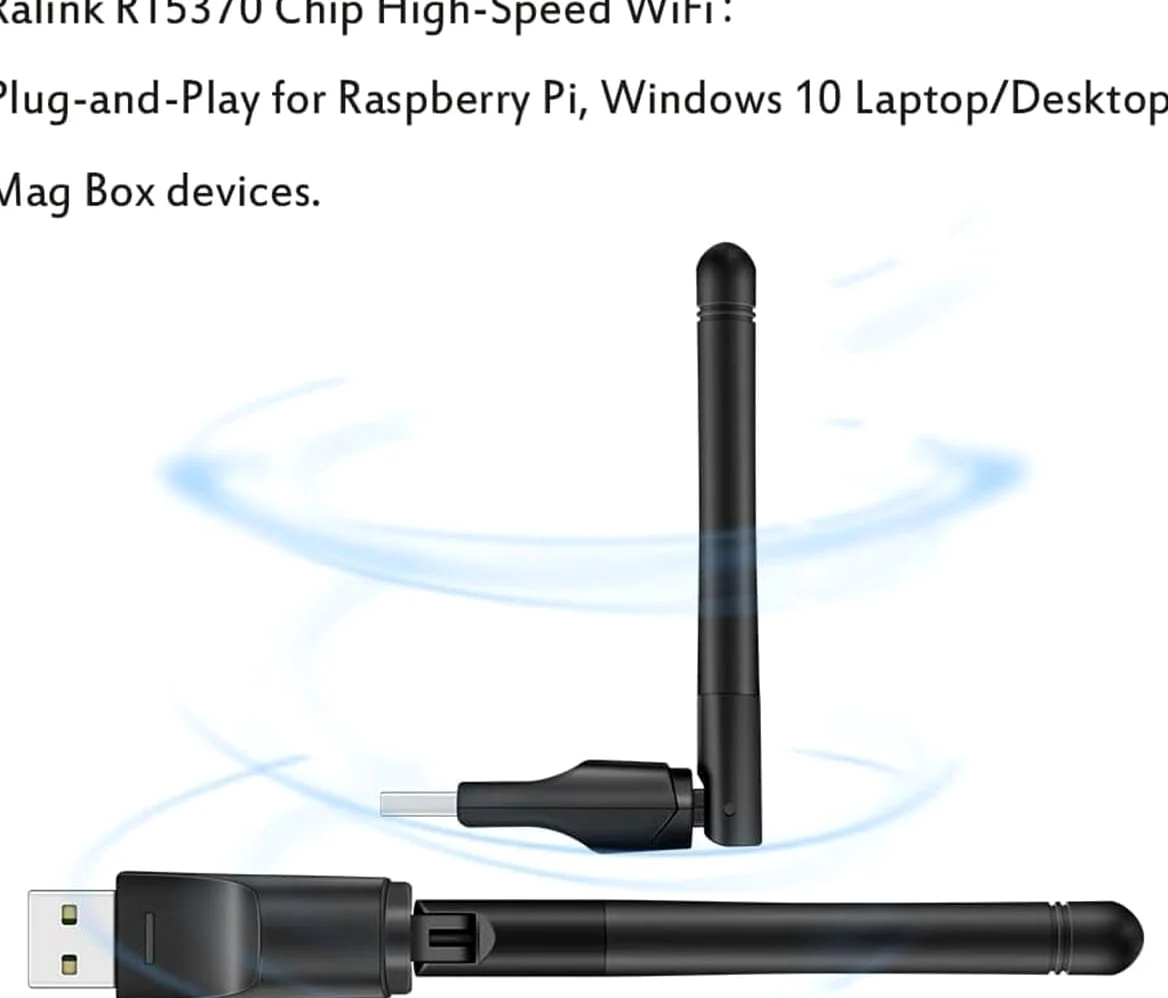Clé USB sans fil WiFi RT5370 150 Mbps pour MAG 254 250 255 270 275 IPTV Set-Top Box, Jynxbox, Linkbox, Raspberry Pi, PC portables de bureau, pour Win7, Win8, Mac OS, Linux