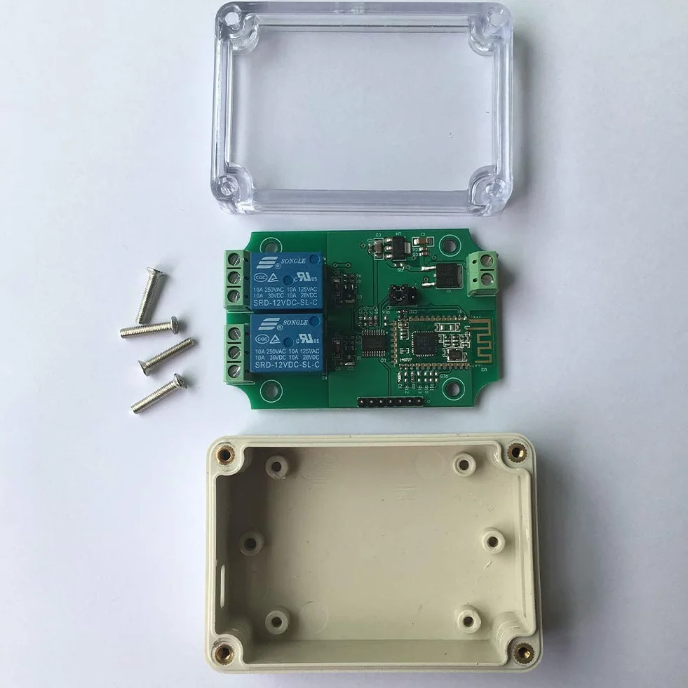 DSD TECH Module relais Bluetooth 4.0 BLE 2 canaux 12 V pour iPhone Android