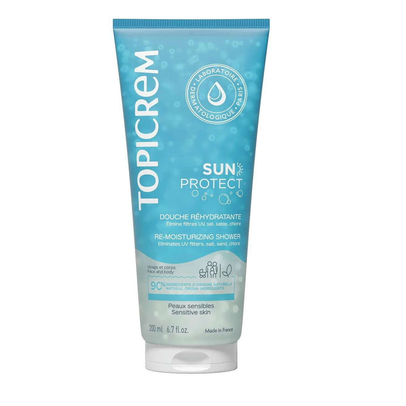 Topicrem Sun Protect Gel Douche Après-Soleil Réhydratant 200 ml