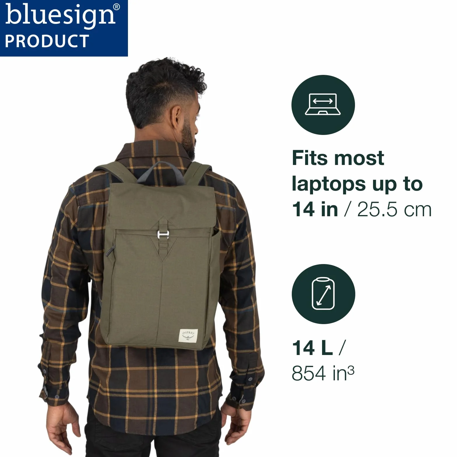 Osprey Arcane Flap Pack Black O/S