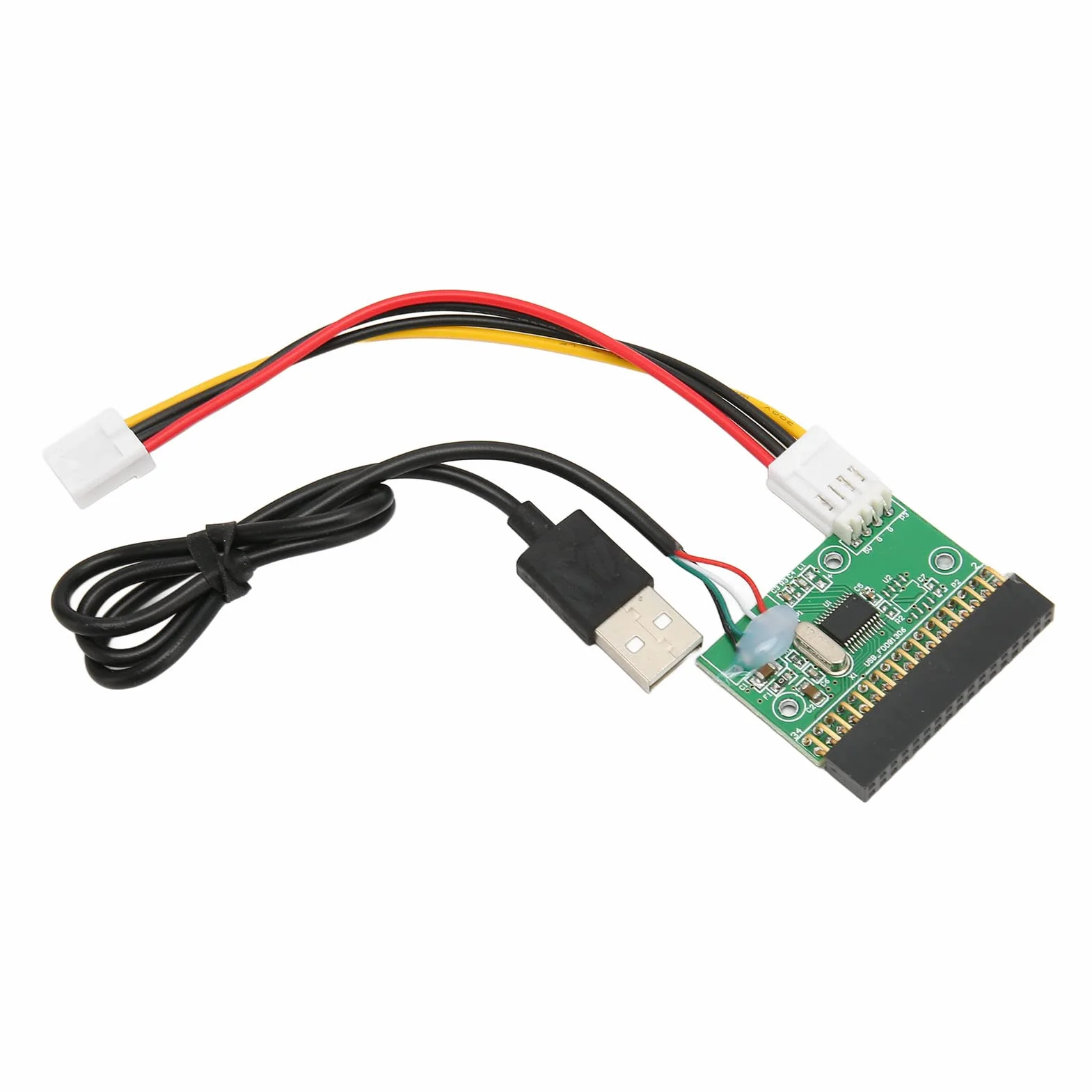 Denash Adaptateur Connecteur Lecteur Disquette 1,44 Mo 3,5 Pouces 34 Broches USB PCB Plug and Play