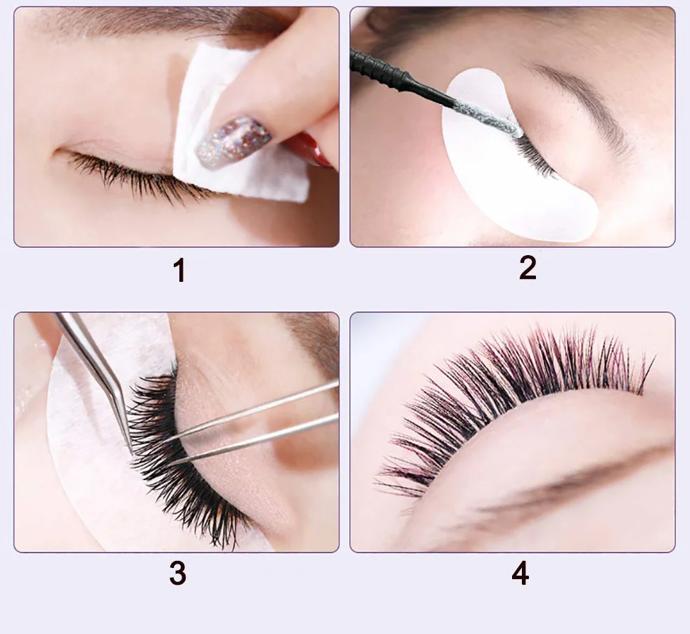 AIVIAI 400PCS Micro Applicateurs Brosses Cils Extension Maquillage Noir