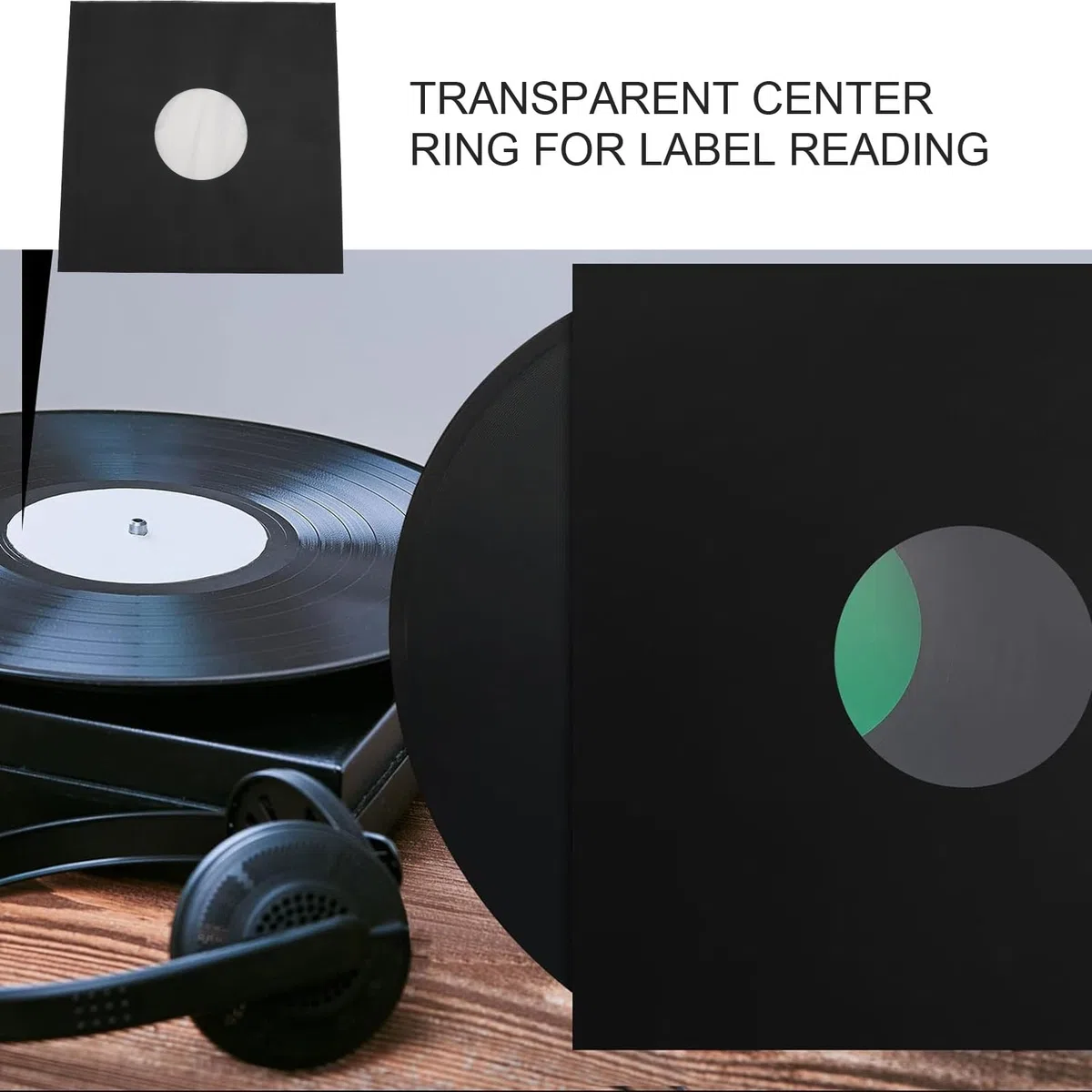 Lot de 20 Pochettes de Disque Vinyle 12 Pouces 350 g/m² en Carton épais for Disque 33 TR/Min, Antistatique