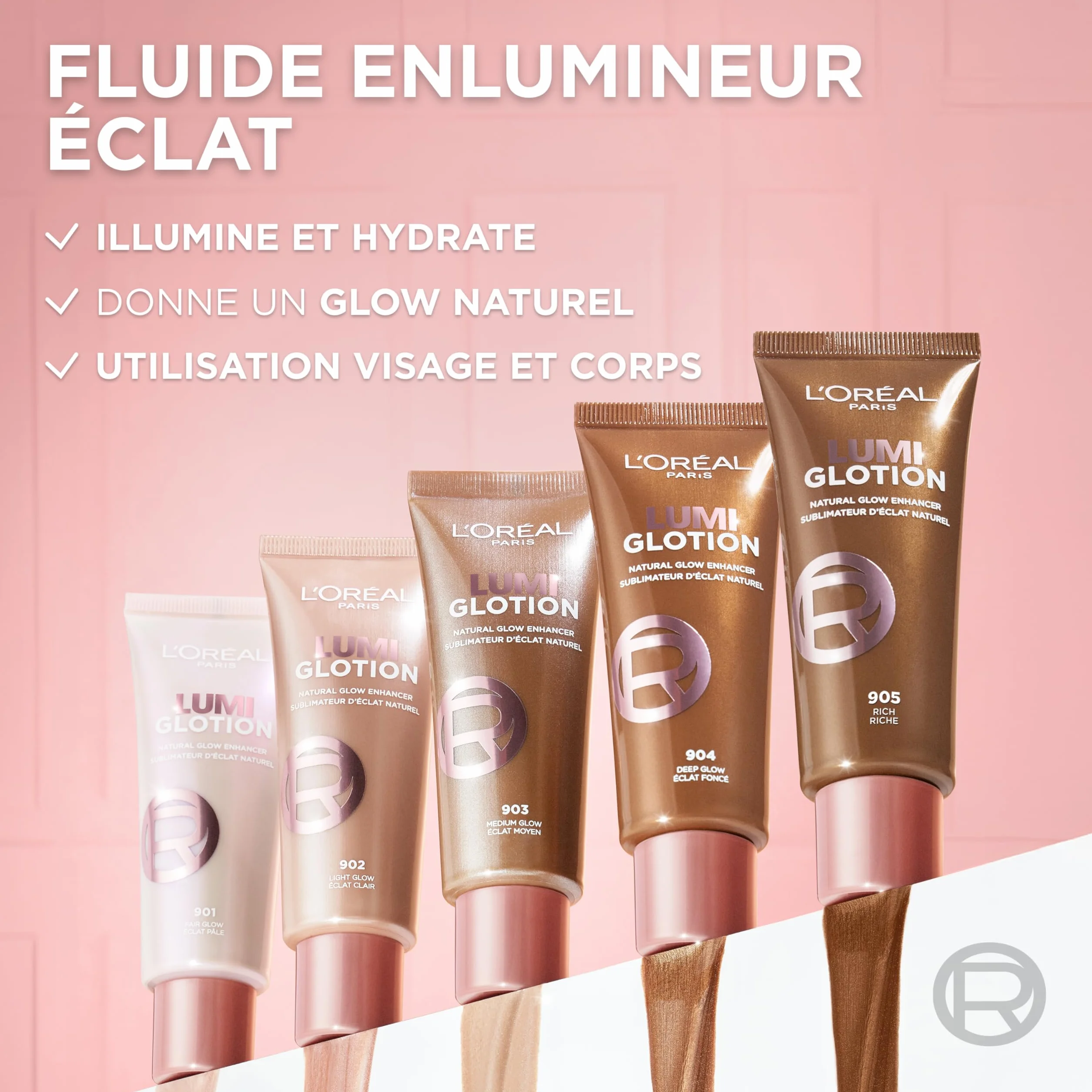 L'Oréal Paris Lumi Glotion 903 40 ml Fluide Enlumineur Éclat Multi-Usages