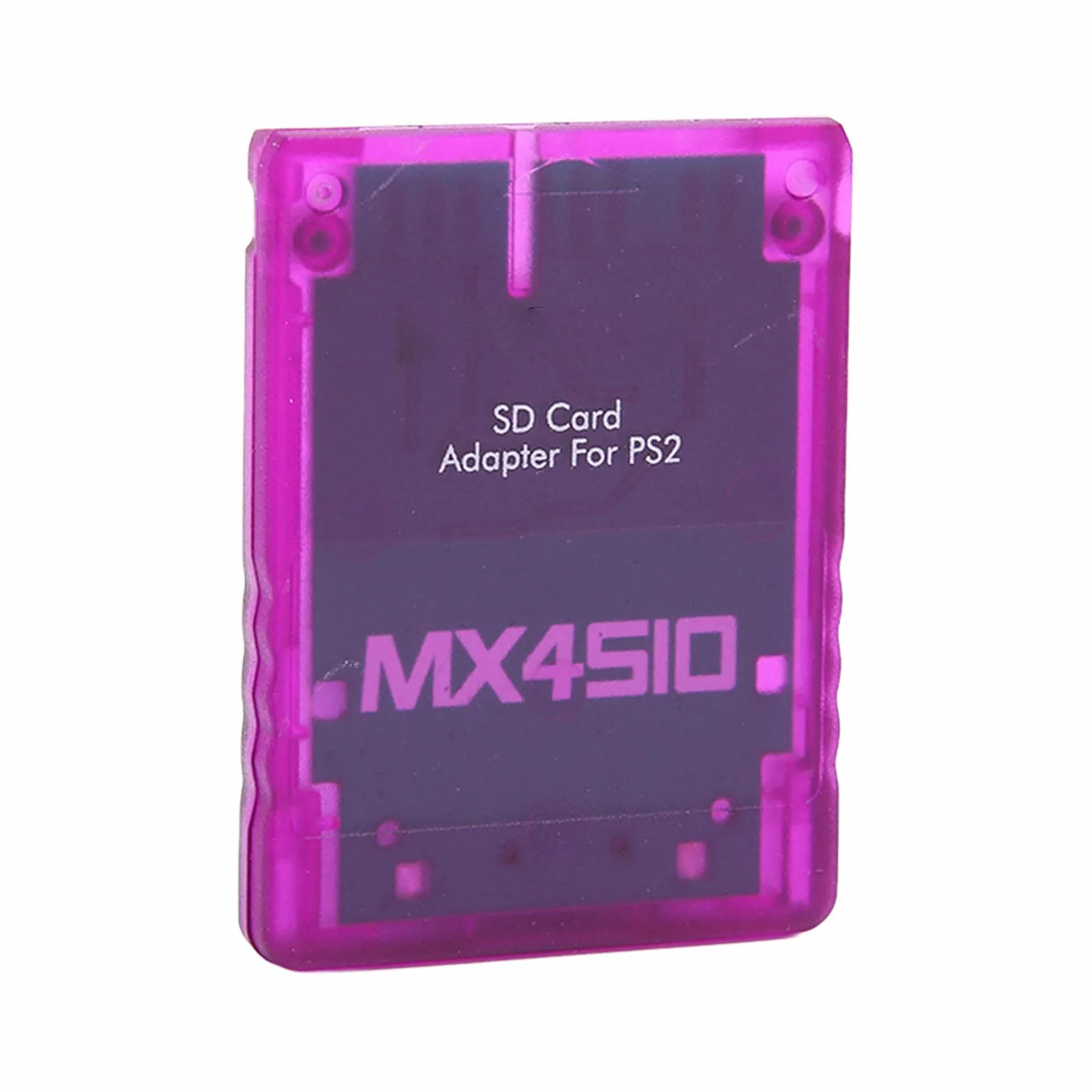 Adaptateur de Lecteur de Carte MX4SIO SIO2SD ABS Violet Translucide pour Extension Mémoire OPL