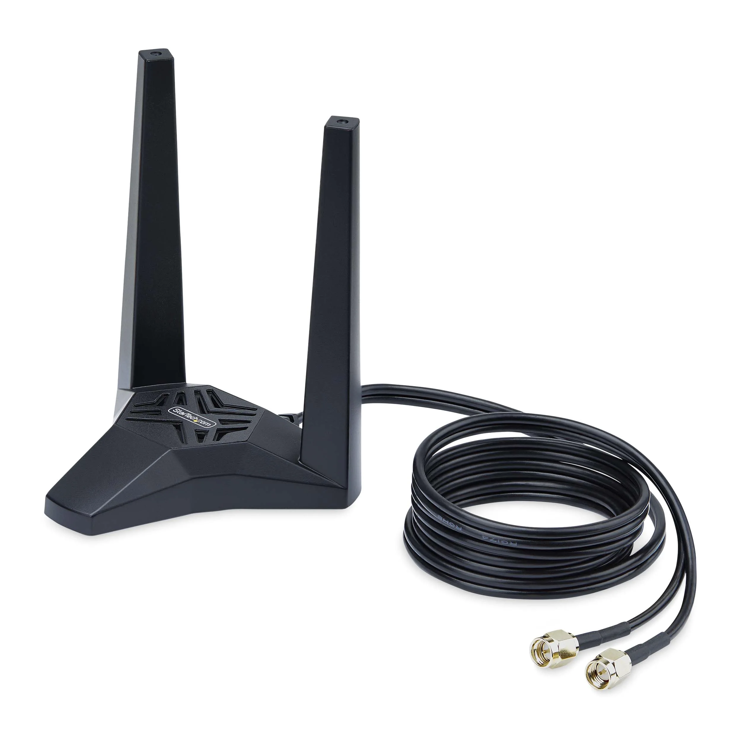 StarTech.COM Carte réseau Wi-FI 6E PCIe, Bluetooth 5.3, Base d'antenne magnétique, Triple Bande 802.11ax, AX5400 NIC, Windows/Linux