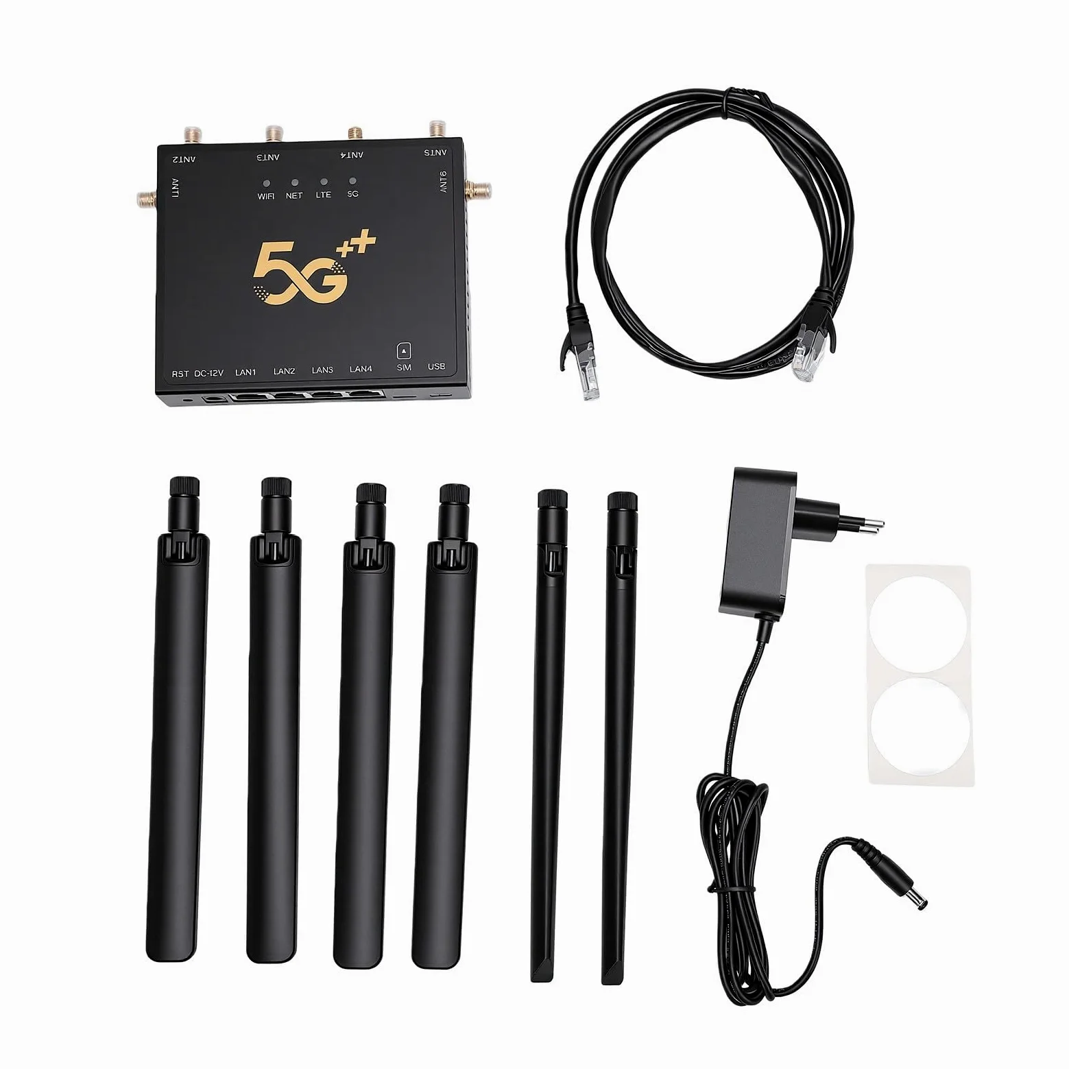 Bewinner Routeur Industriel 5G Routeur de Carte SIM sans Fil Double Bande SA NSA Verrouillage de Bande pour l'europe Asie Afrique Australie Gigabit Ethernet VPN