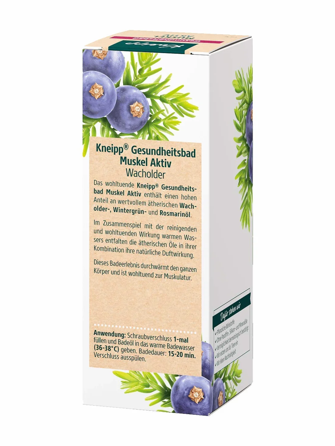 Kneipp Bain de santé actif pour muscle genévrier 100 ml