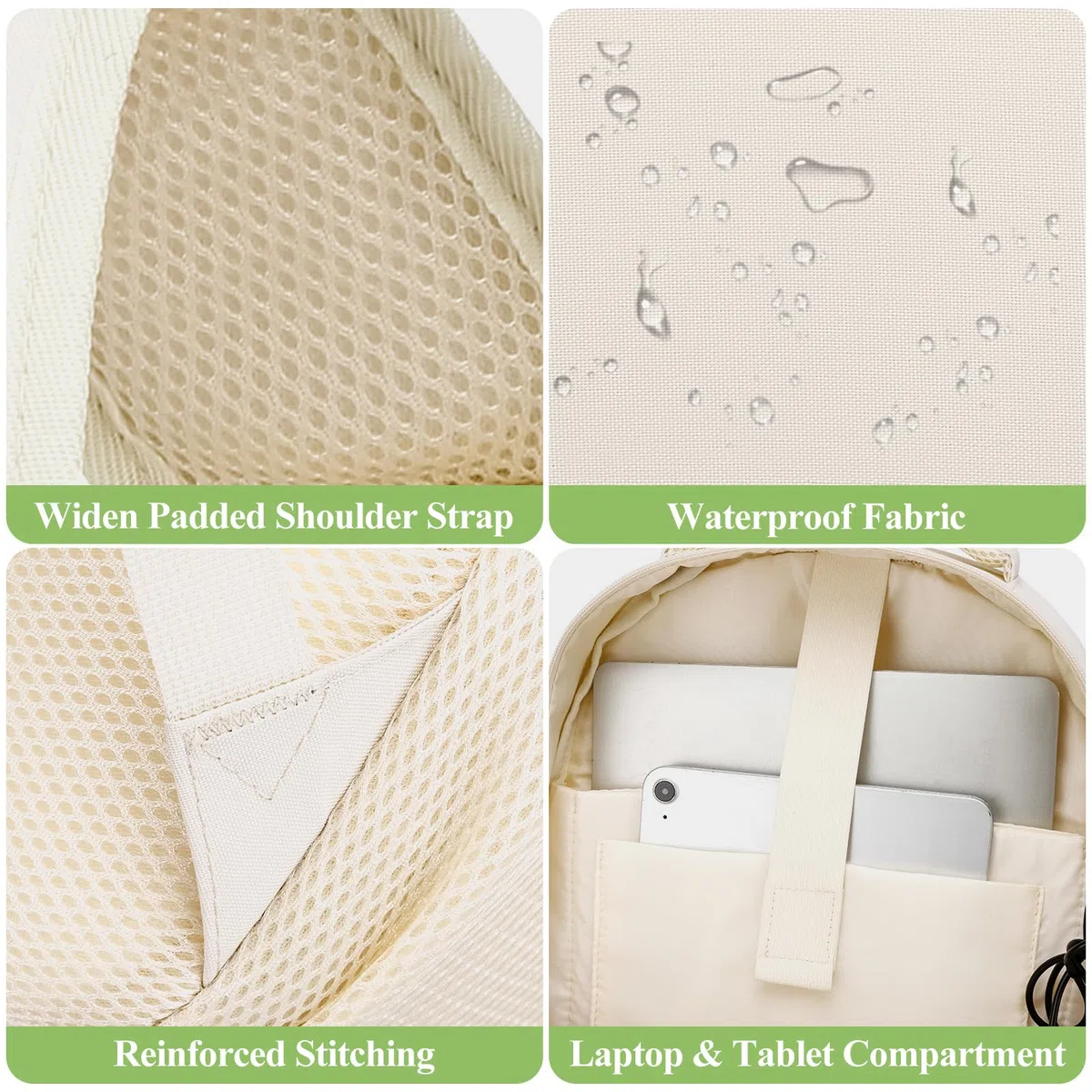 kadilong Lot de sacs à dos d'école pour adolescentes, jolis sacs à dos pour femmes, sac à dos esthétique, sac à dos pour ordinateur portable, sac à dos pour l'école intermédiaire