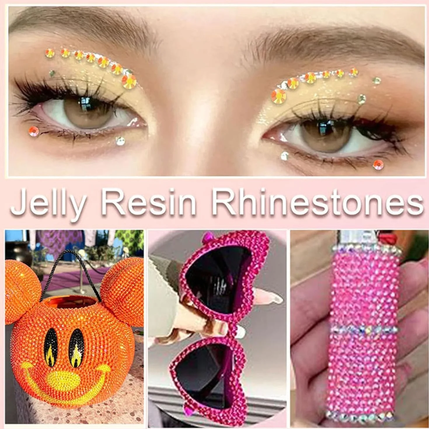 Lot de 32 000 Strass en Résine Bedazzling Kit - 40 Couleurs 3 mm Strass Ongle Nail Art - Diamants en Cristal À Dos Plat