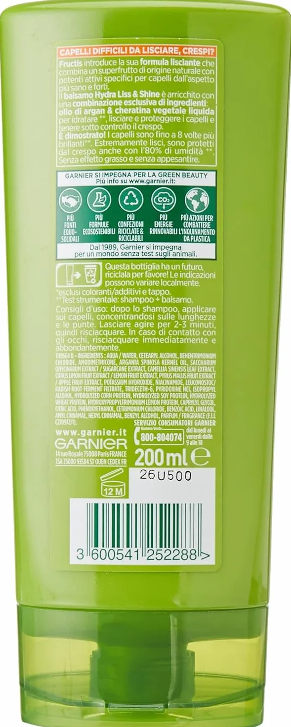 GAR FRUCT.BALS.HYDRA LISS & SHINE 200