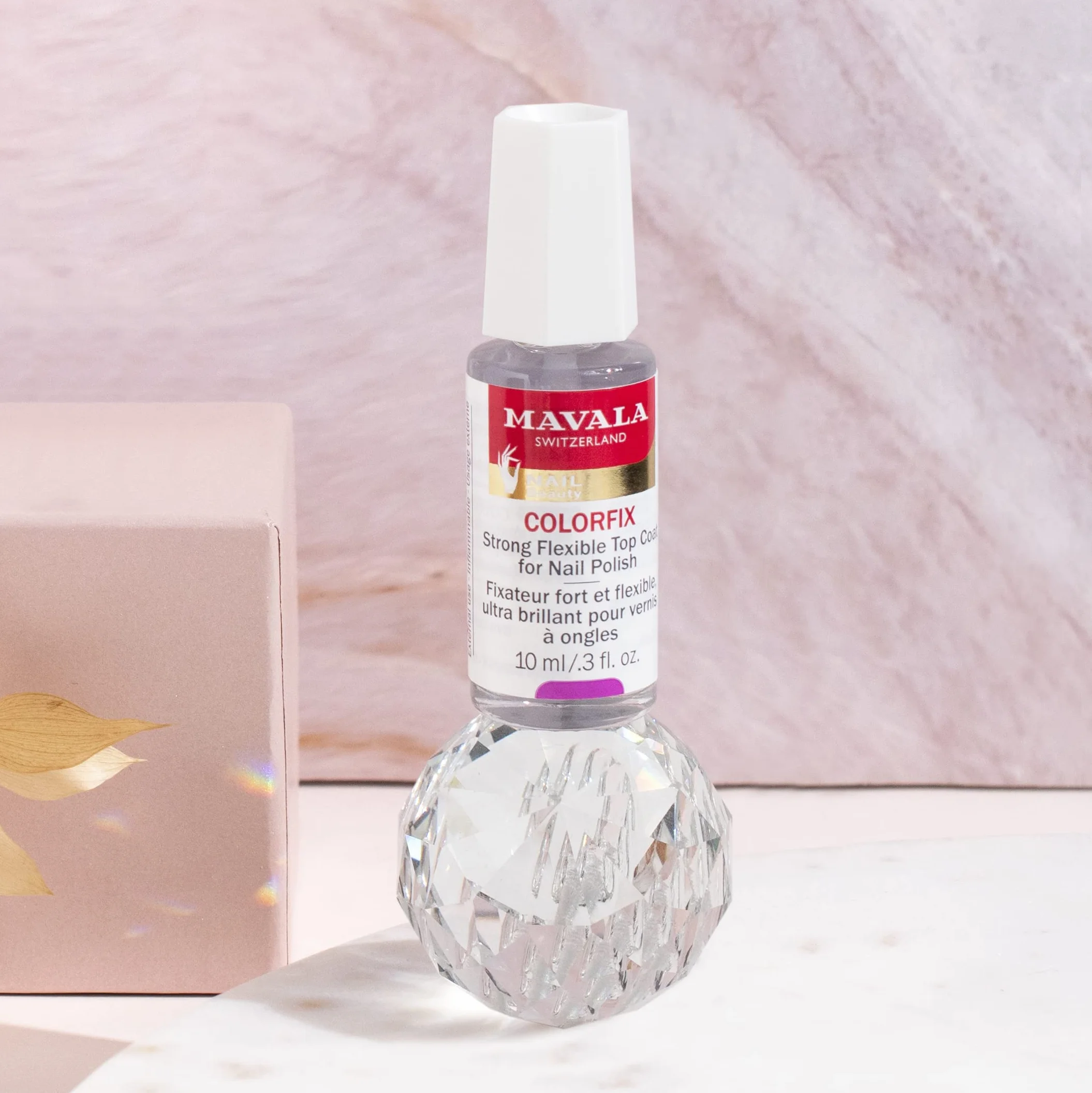 Mavala Colorfix Ultra-Brillant Top Coat Transparent Renforcé Acryl Dur et Flexible Protection Durable contre l’Écaillement 10ml