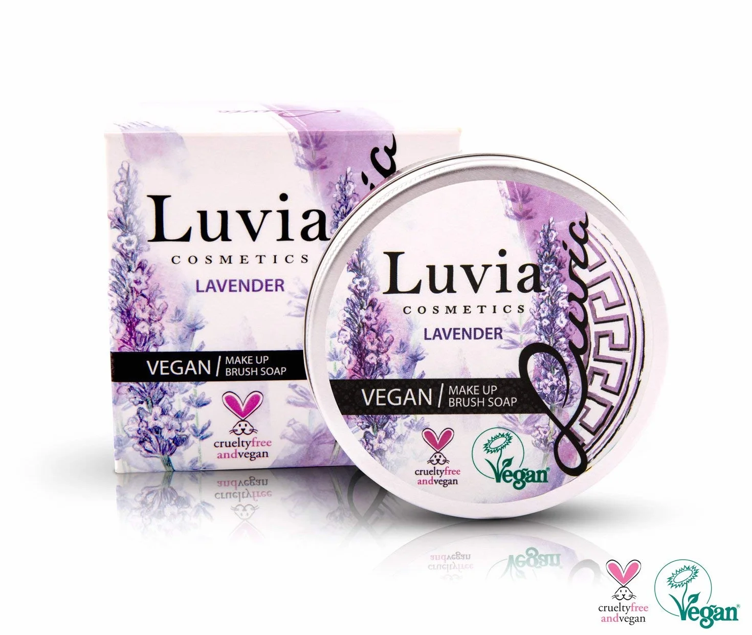 Luvia Nettoyant pour pinceaux de maquillage Savon 100 g XXL