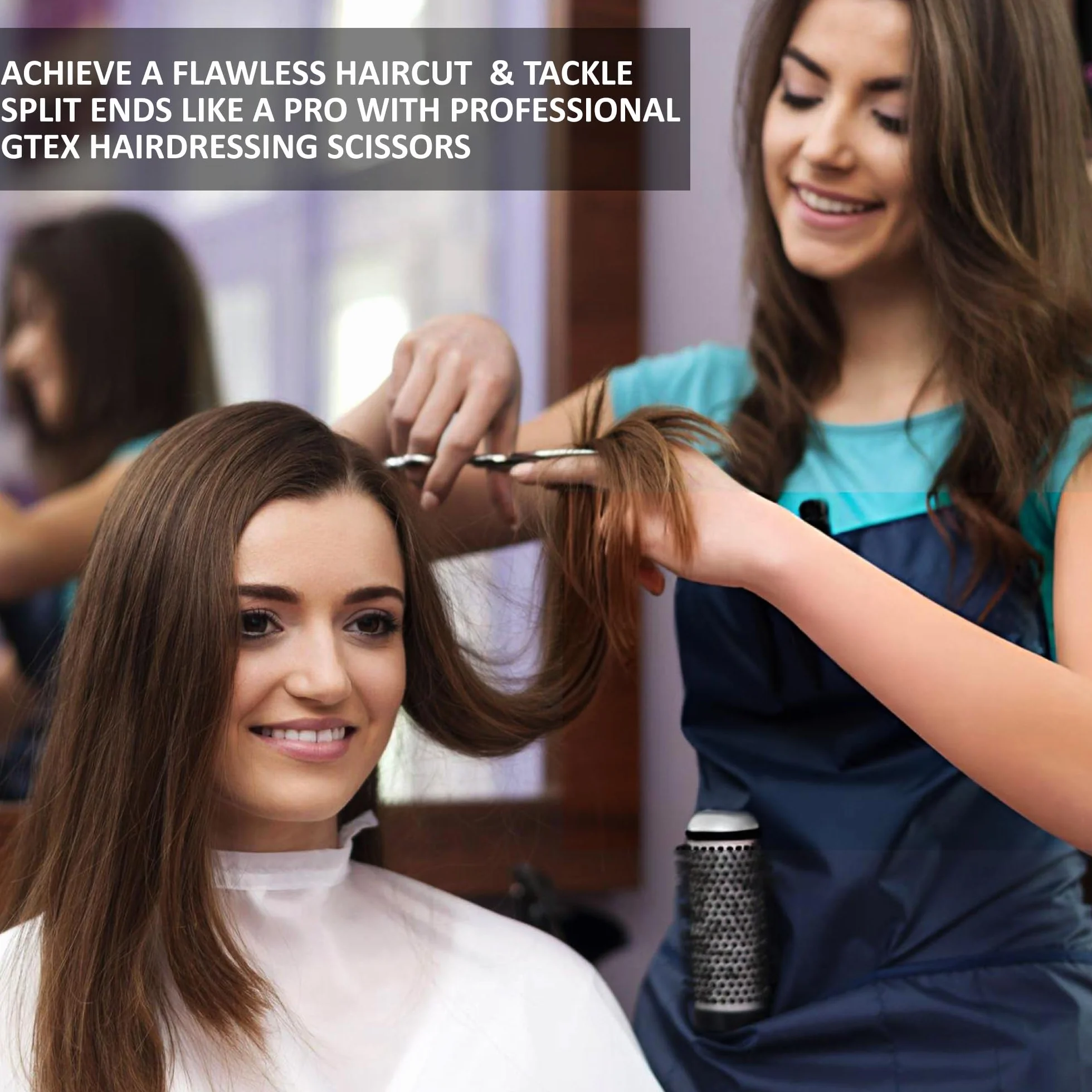 Ciseaux Coiffure Professionnels 6,5 Pouces Acier Inoxydable Haute Teneur en Carbone GTEX