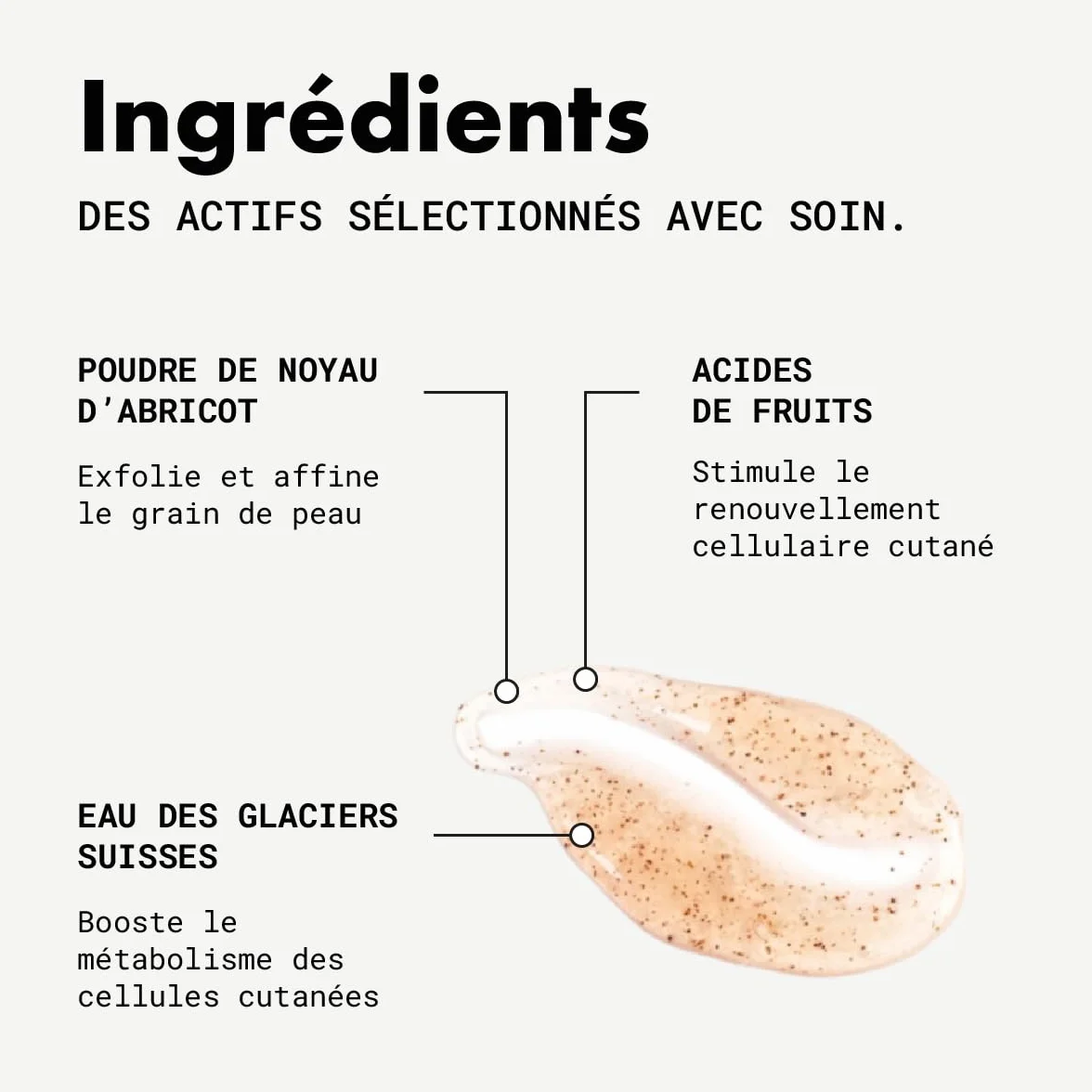 NUBIANCE Exfoclear Gommage Corps & Visage aux AHA Exfoliant 200 ml