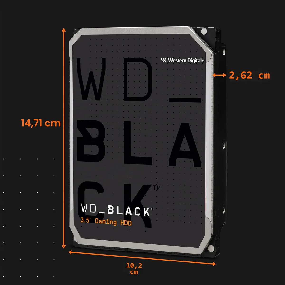WD_Black 10 to 3.5" Disque Dur Interne - Classe 7200 RPM, SATA 6GB/s, Cache de 512 Mo