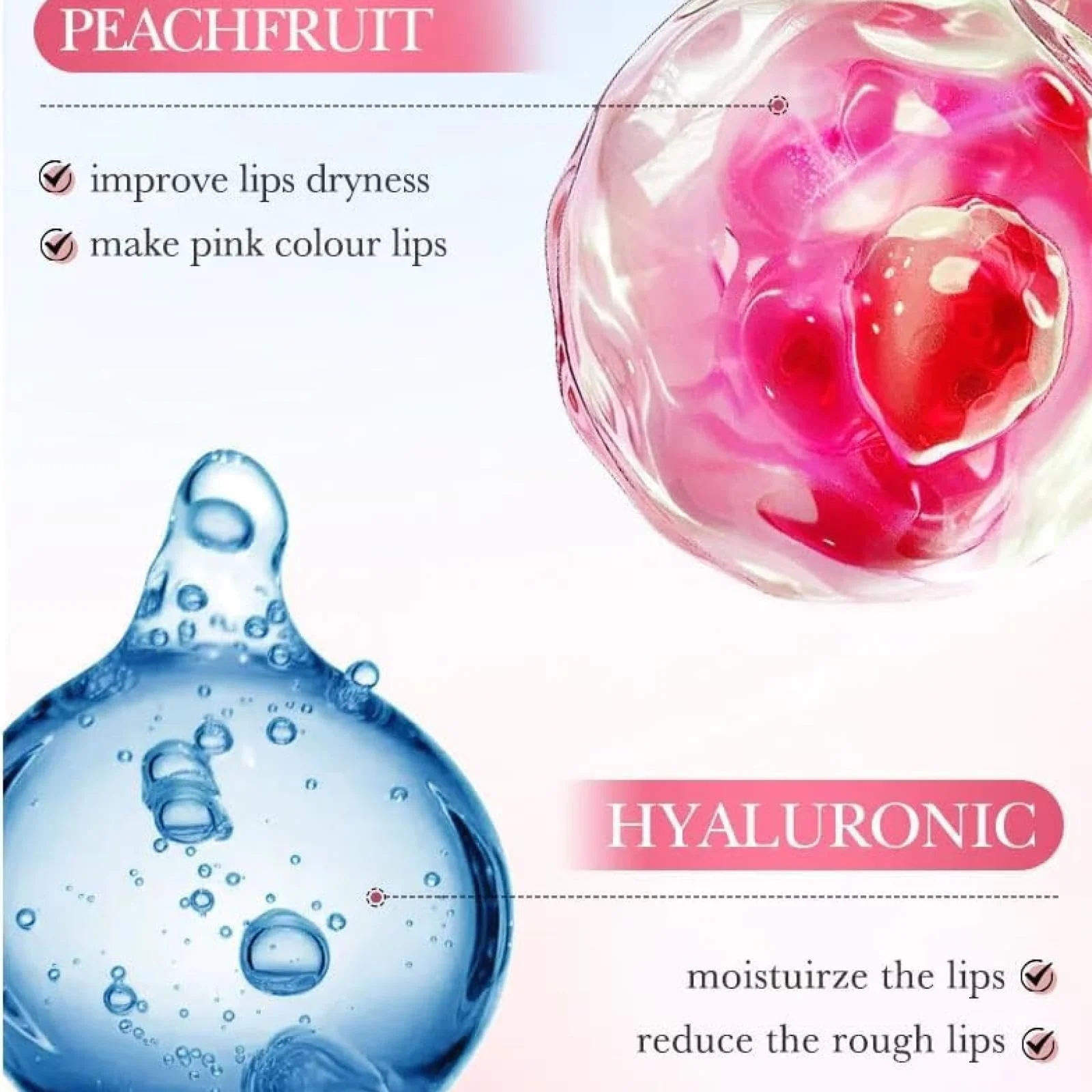 Levre Rose Crème Éclaircissante Baume Hydratant pour Lèvres Foncées Homme Femme