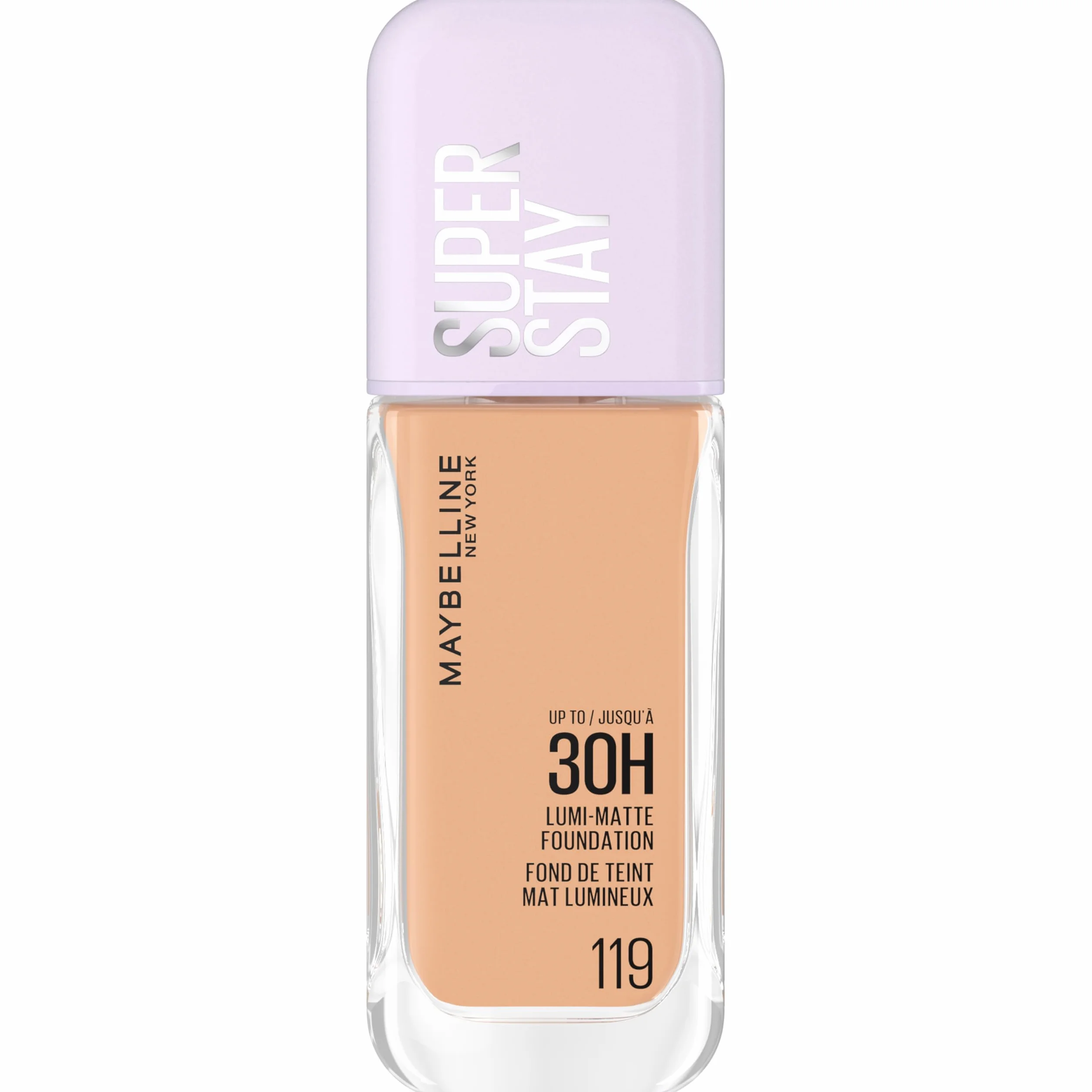 Maybelline New York Superstay 30H Lumi-Matte Fond de Teint Liquide Longue Tenue Teinte 119 35ml
