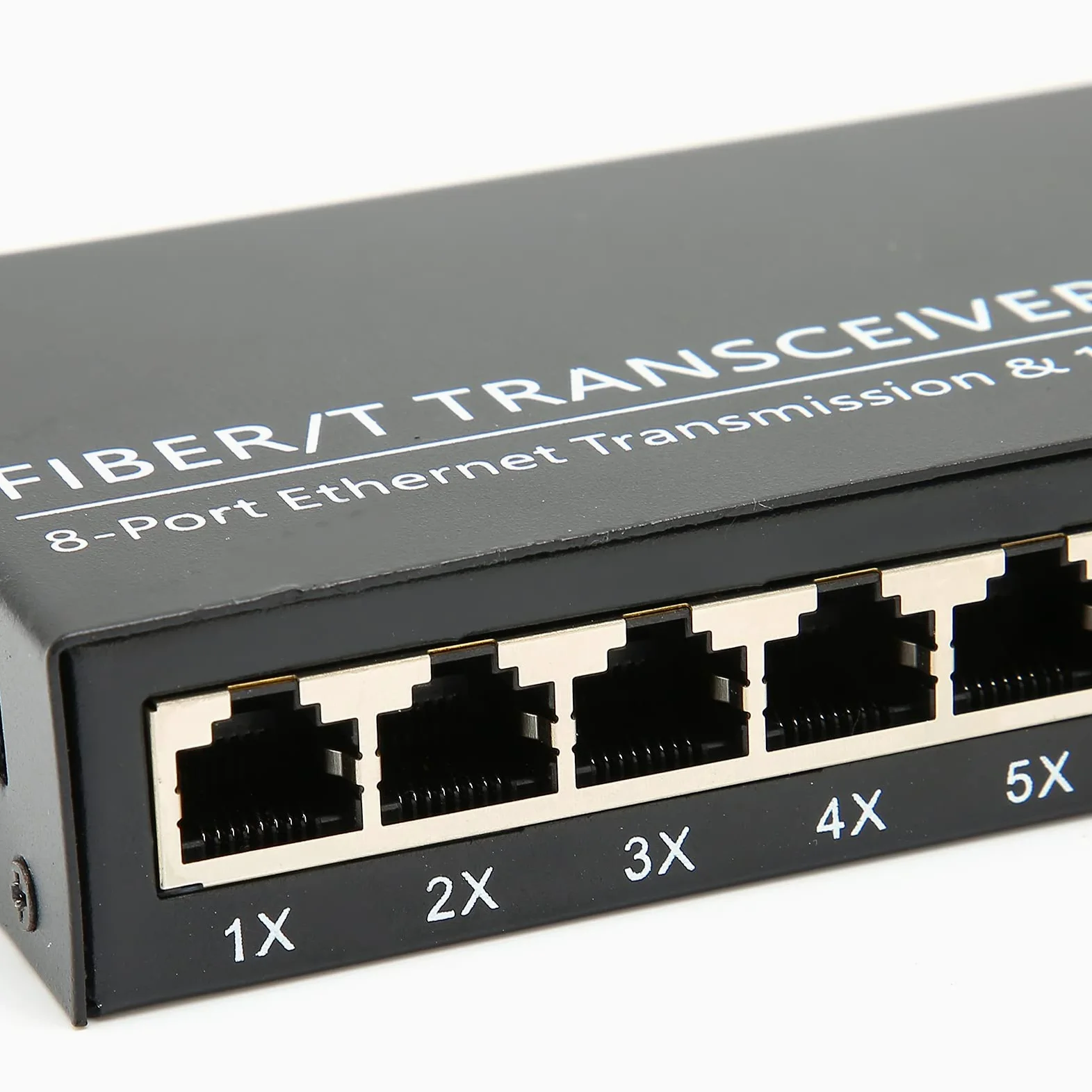 Sxhlseller Convertisseur de Média Gigabit Ethernet, Commutateur Gigabit 1 Fibre 8 Ports Ethernet Monomode Double Fibre Convertisseur Gigabit Adaptatif pour la Conversion de Signal