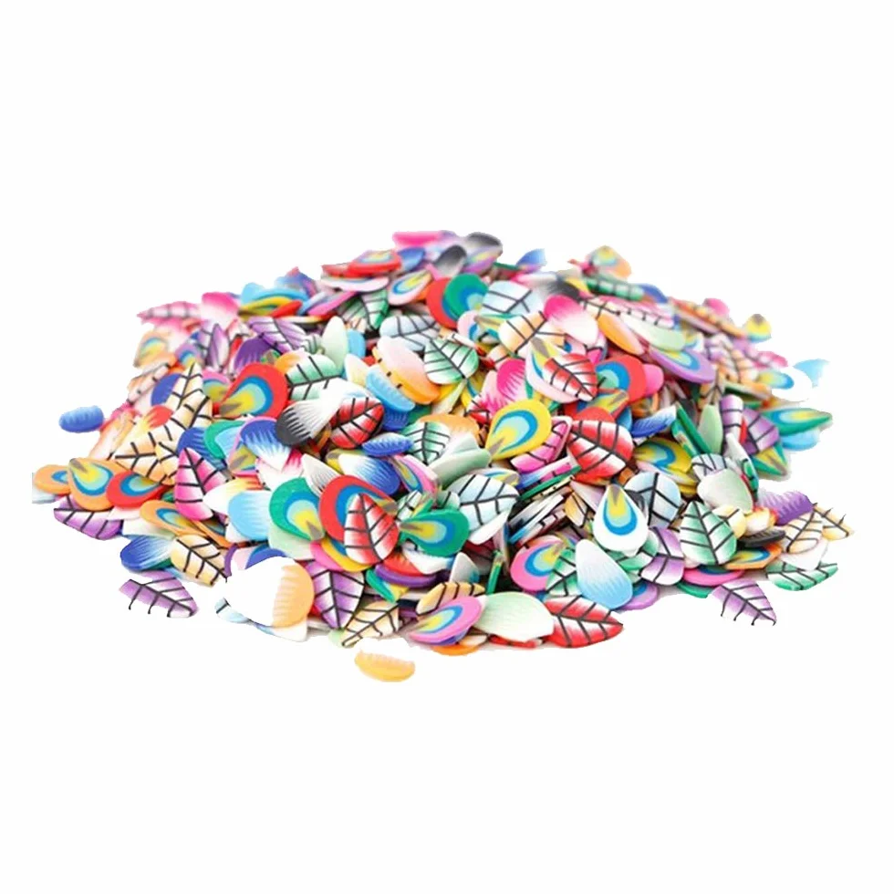 1000 Pcs Sac 3d Pâte Polymère Tranches Minuscule Fimo Fruit Roue Nail Art Bricolage Designs Décorations