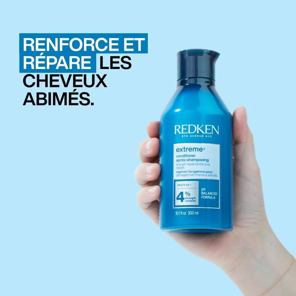 Redken Extreme Après-Shampoing Fortifiant Cheveux Abimés Riche en Protéines