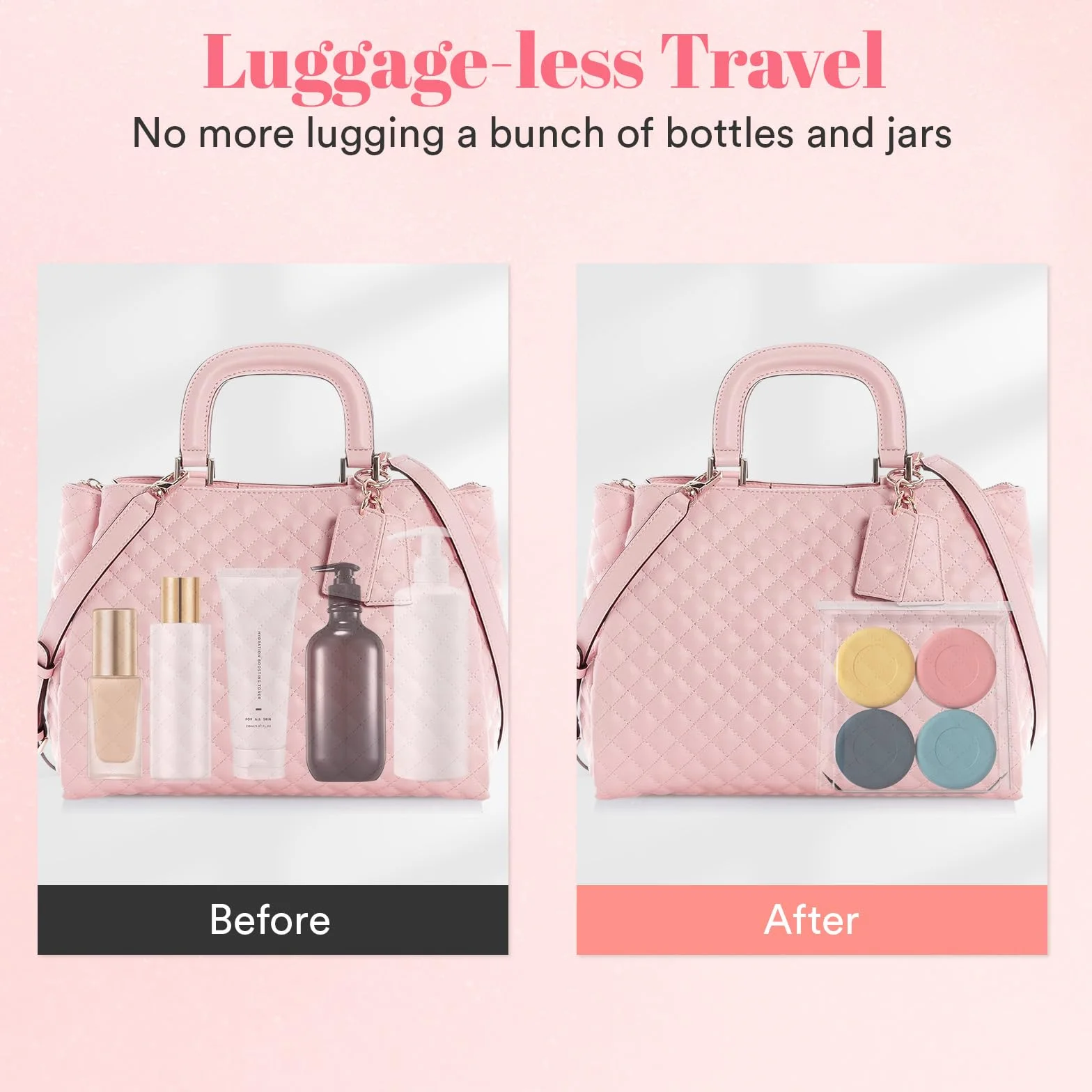 Flacon Voyage sans BPA 40ml, Récipients de Toilette Approuvé TSA, Pots à Crème en Silicone Anti-fuite