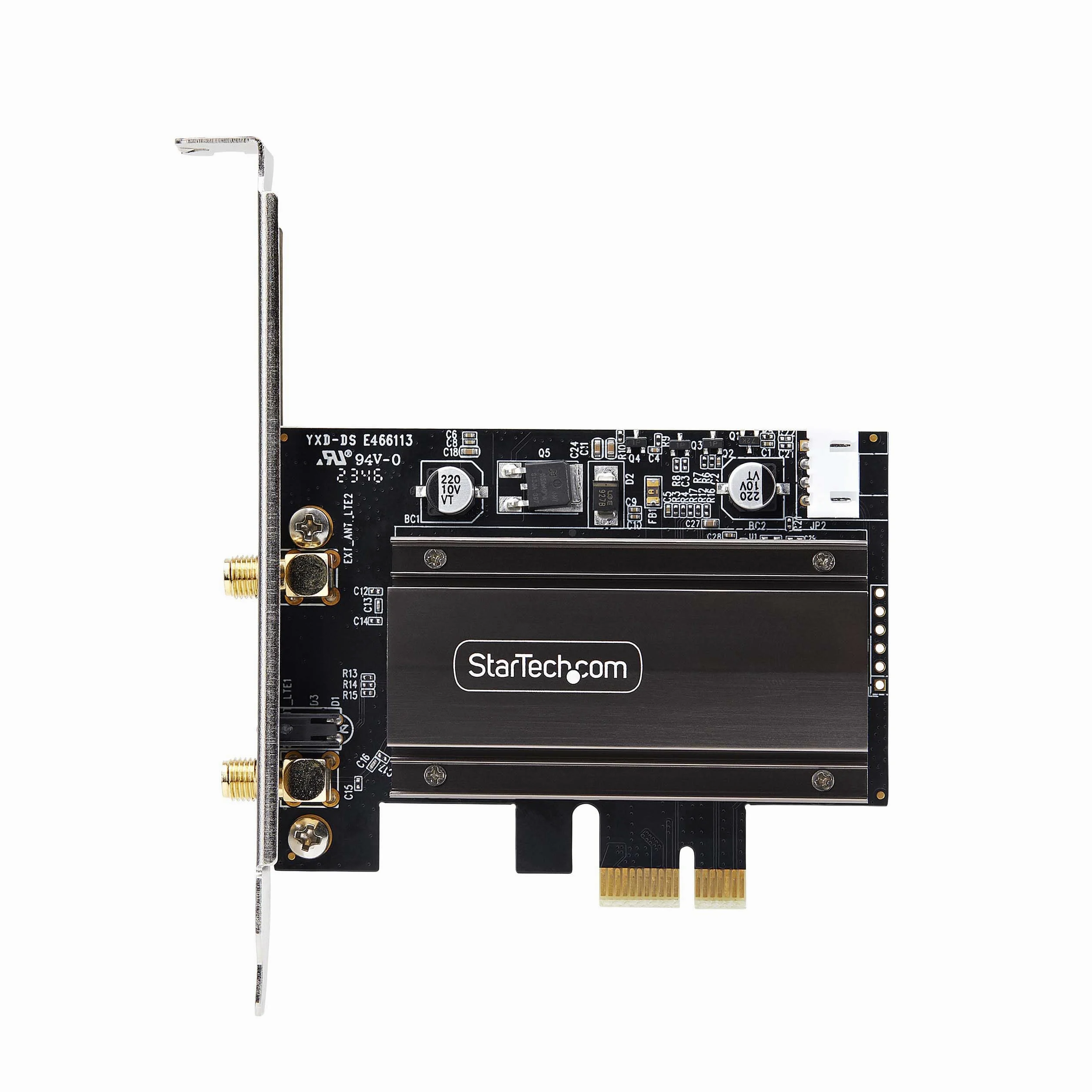 StarTech.COM Carte réseau Wi-FI 6E PCIe, Bluetooth 5.3, Base d'antenne magnétique, Triple Bande 802.11ax, AX5400 NIC, Windows/Linux