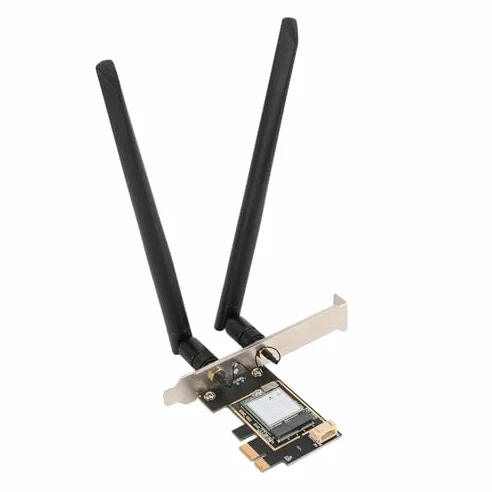 Carte réseau sans Fil 5400Mbps, Adaptateur Wi-FI PCIe x1 Tri-Bande avec Bluetooth 5.4, MU-MIMO, Carte réseau MT7925 pour PC de Bureau, 2,4G 5G 6G