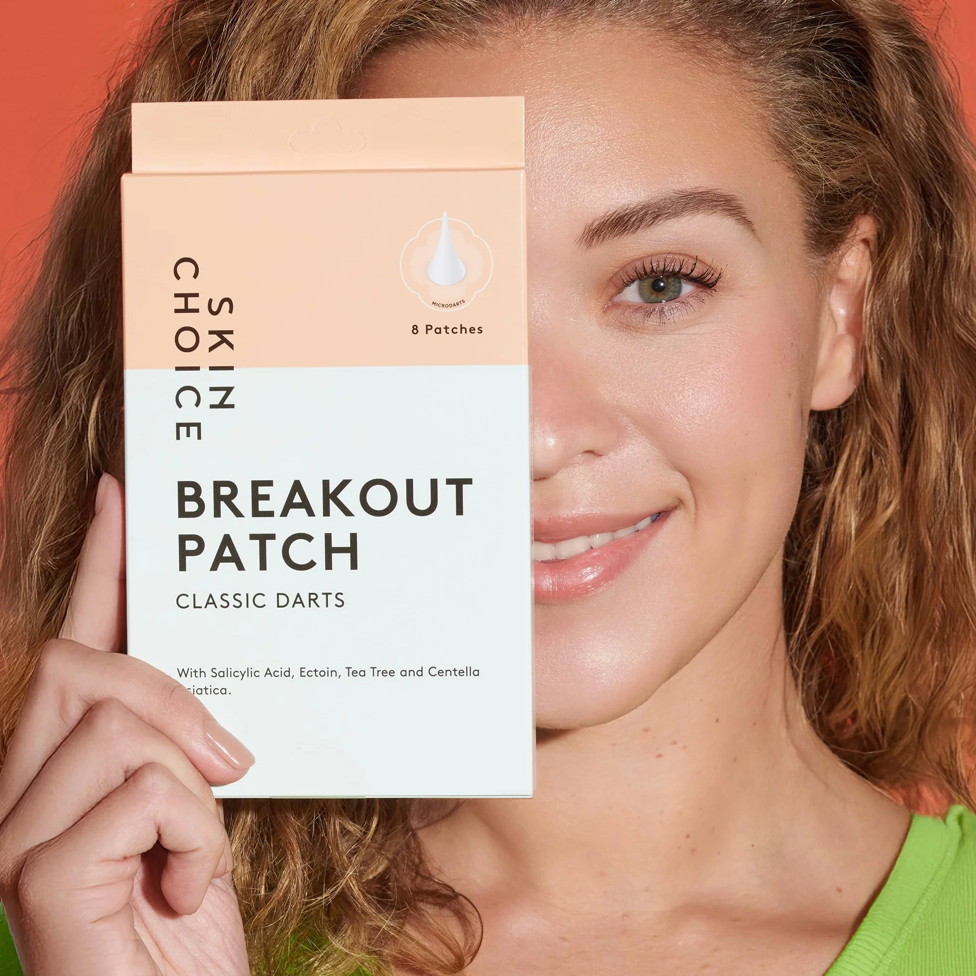 SKIN CHOICE Patch Bouton Micro Aiguille Hydrocolloïde Acide Salicylique CICA Arbre à Thé Traitement Ciblé Soin Coréen Végan 8pcs
