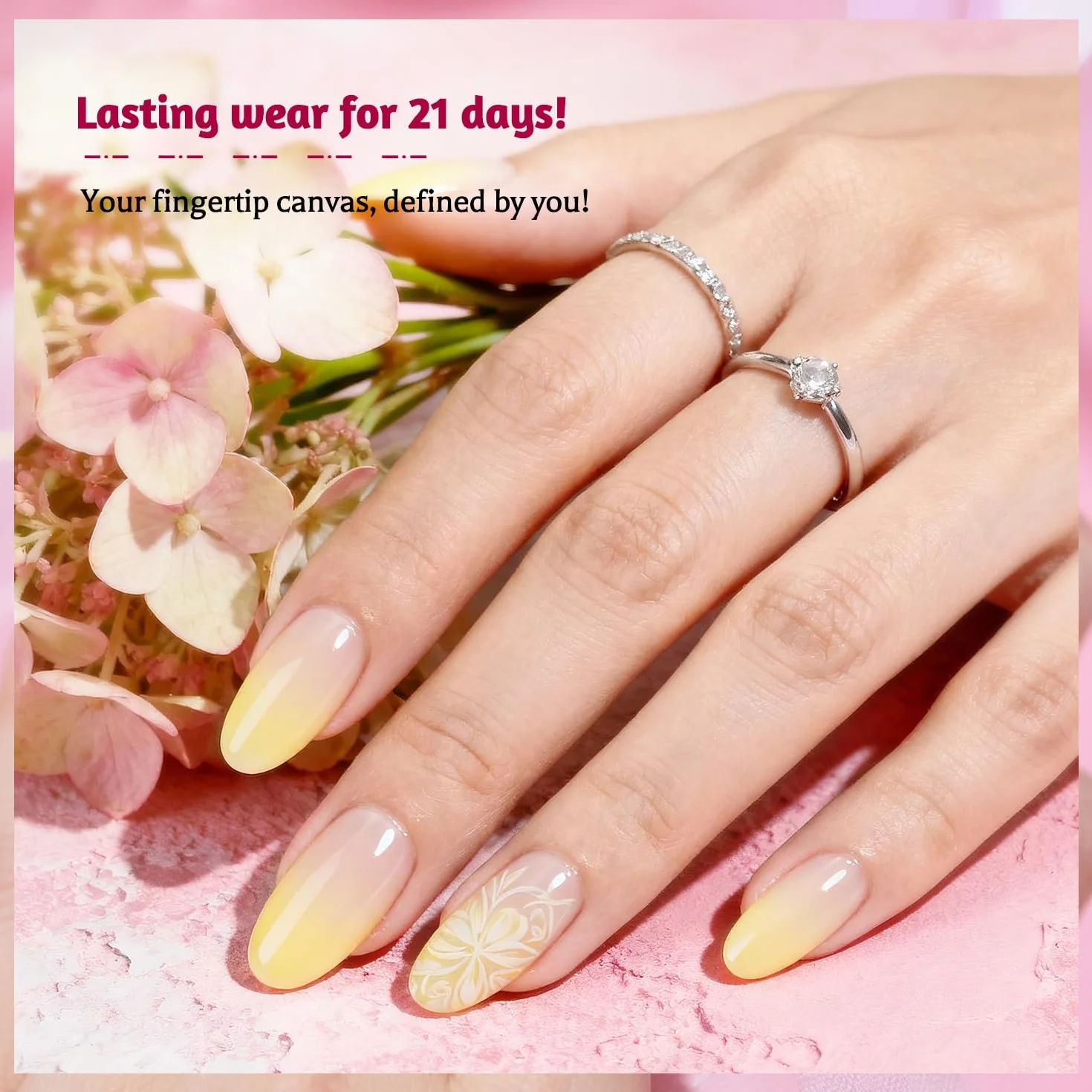 JODSONE 9 couleurs Gel vernis à ongles Pat Painting Gradient Blush Effect Set Nail Art Design
