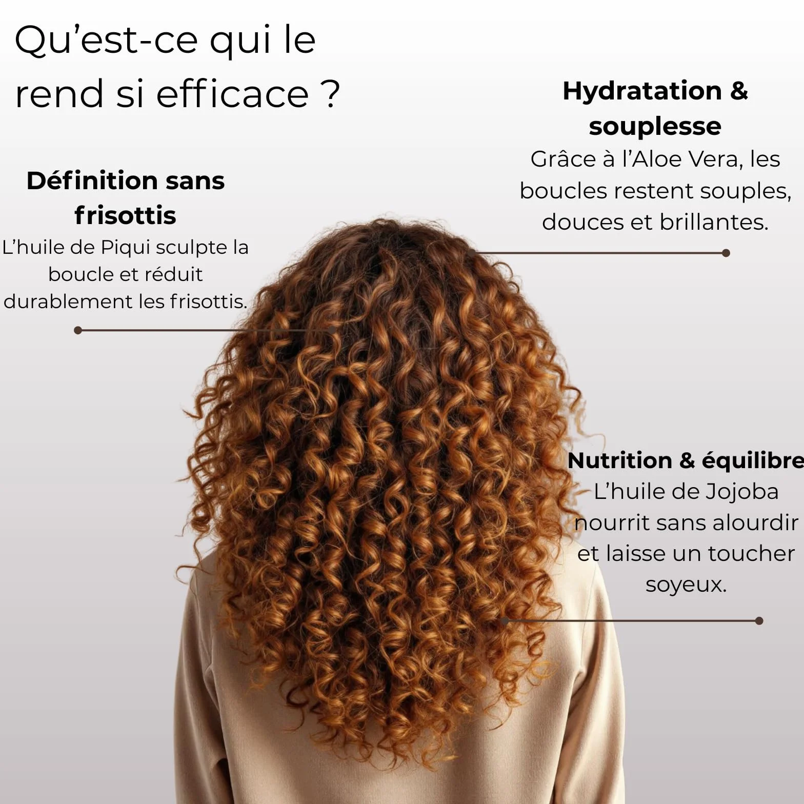 NOÏA HAIR Coffret Trio Professionnel CURLY Shampoing Masque Sérum 500ml 250ml Cheveux Bouclés Frisés Crépus