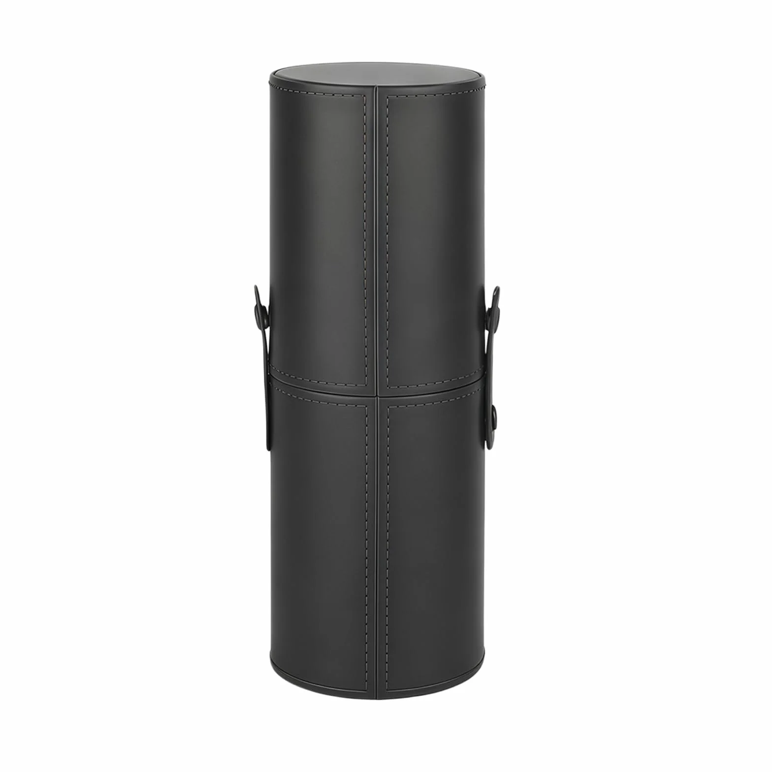 Porte-pinceaux Maquillage Vide Cuir Synthétique Noir Étui Rangement