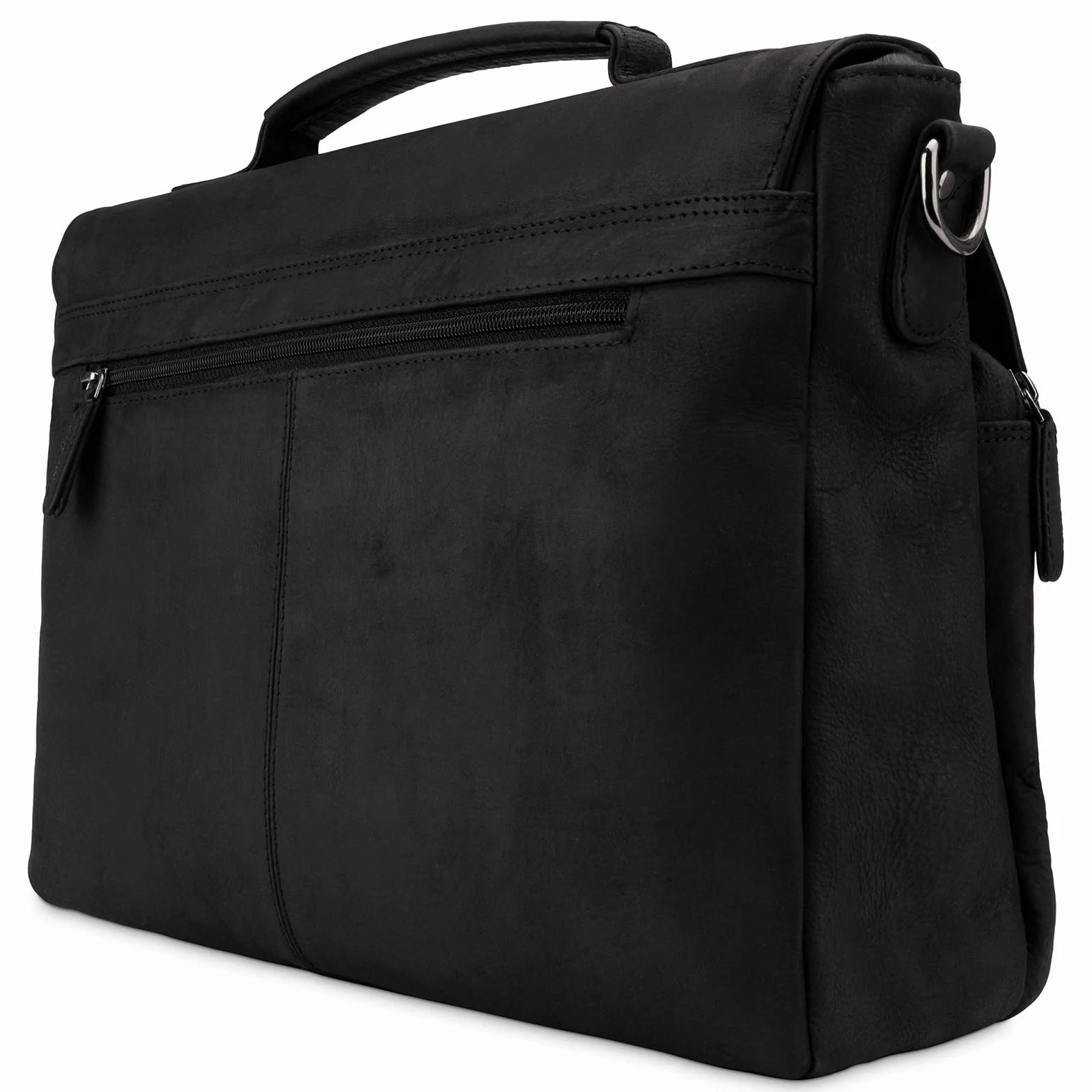 LEABAGS Sac à bandoulière en cuir pour hommes et femmes | Sac pour ordinateur portable jusqu'à 15 pouces | Sangle d'épaule | Sac messager | Sac de travail | Sac d'enseignant