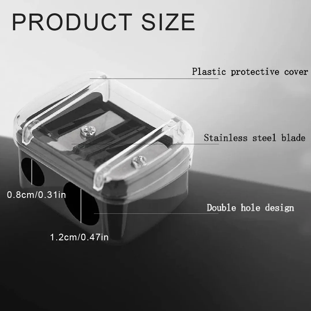 Taille Crayon Maquillage Double Eye-liner Crayon à Lèvres Sourcils 2 PCS