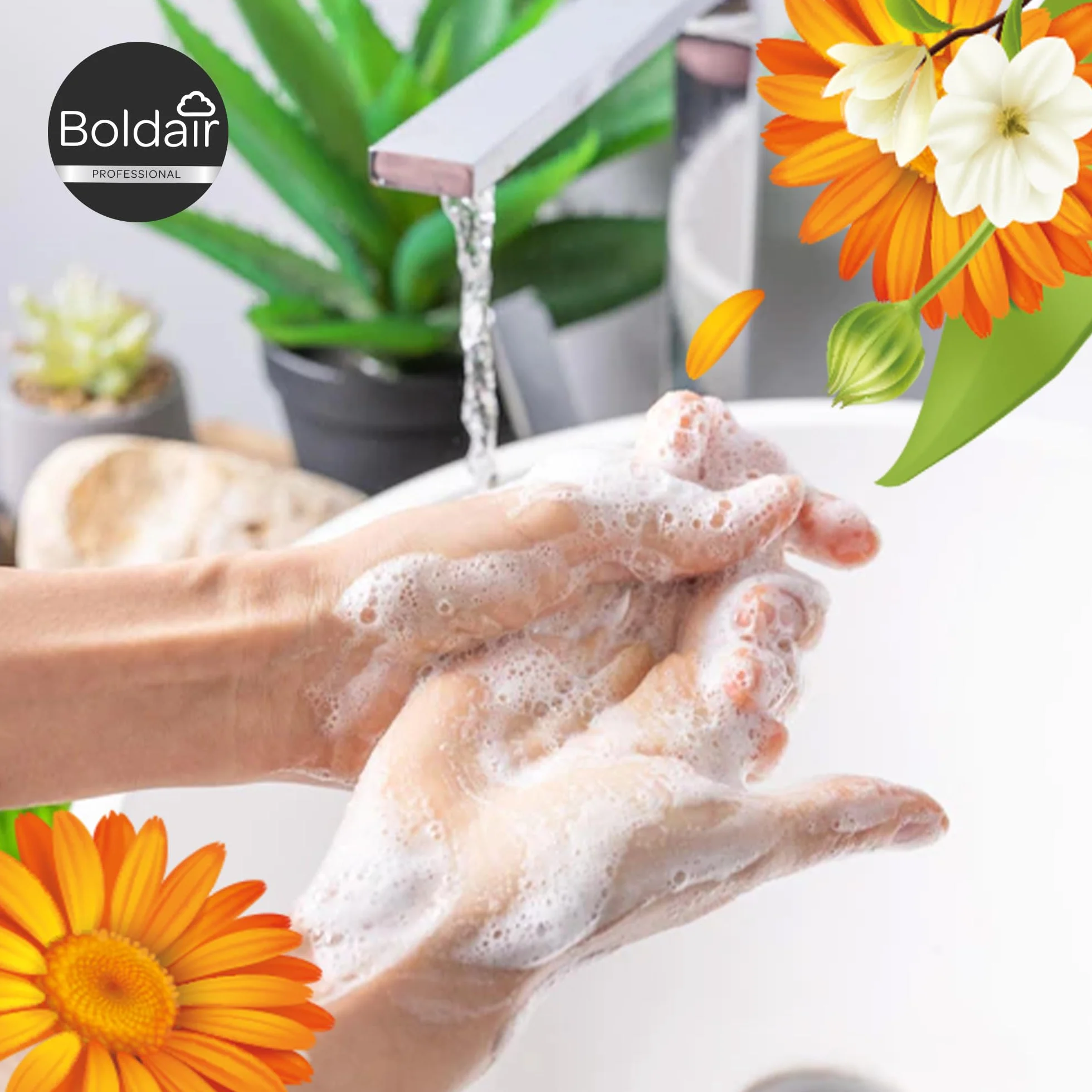 BOLDAIR Savon Crème Lavante Mains Thé Vert Bergamote 5L