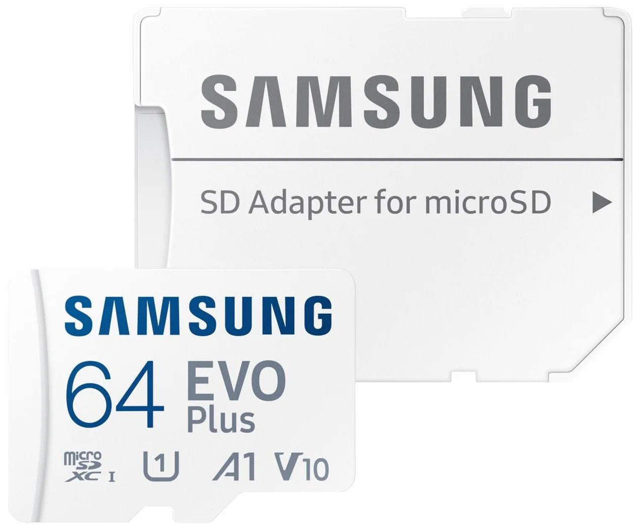 Samsung Carte Mémoire Micro SD 64 Go Evo Plus 2024 Classe 10 Lecture 160 Mo/s Écriture 160 Mo/s MB-MC64SA/EU