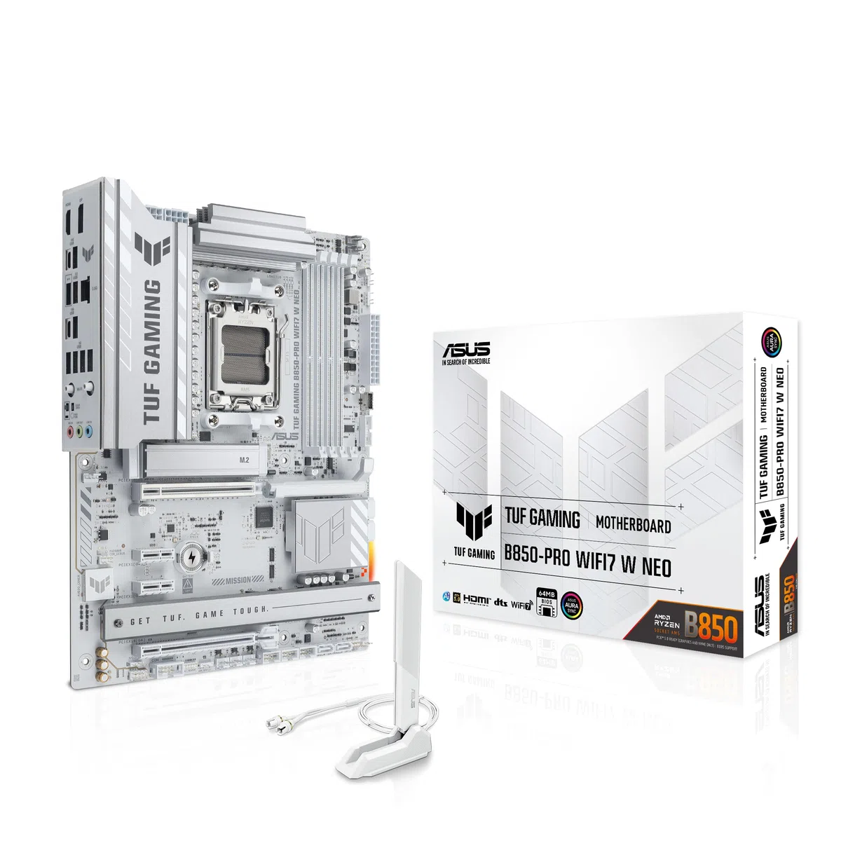 Asus Tuf Gaming B850-Pro Wifi 7 W Neo Mainboard Amd Am5 Atx Ddr5 Bis 256 gb